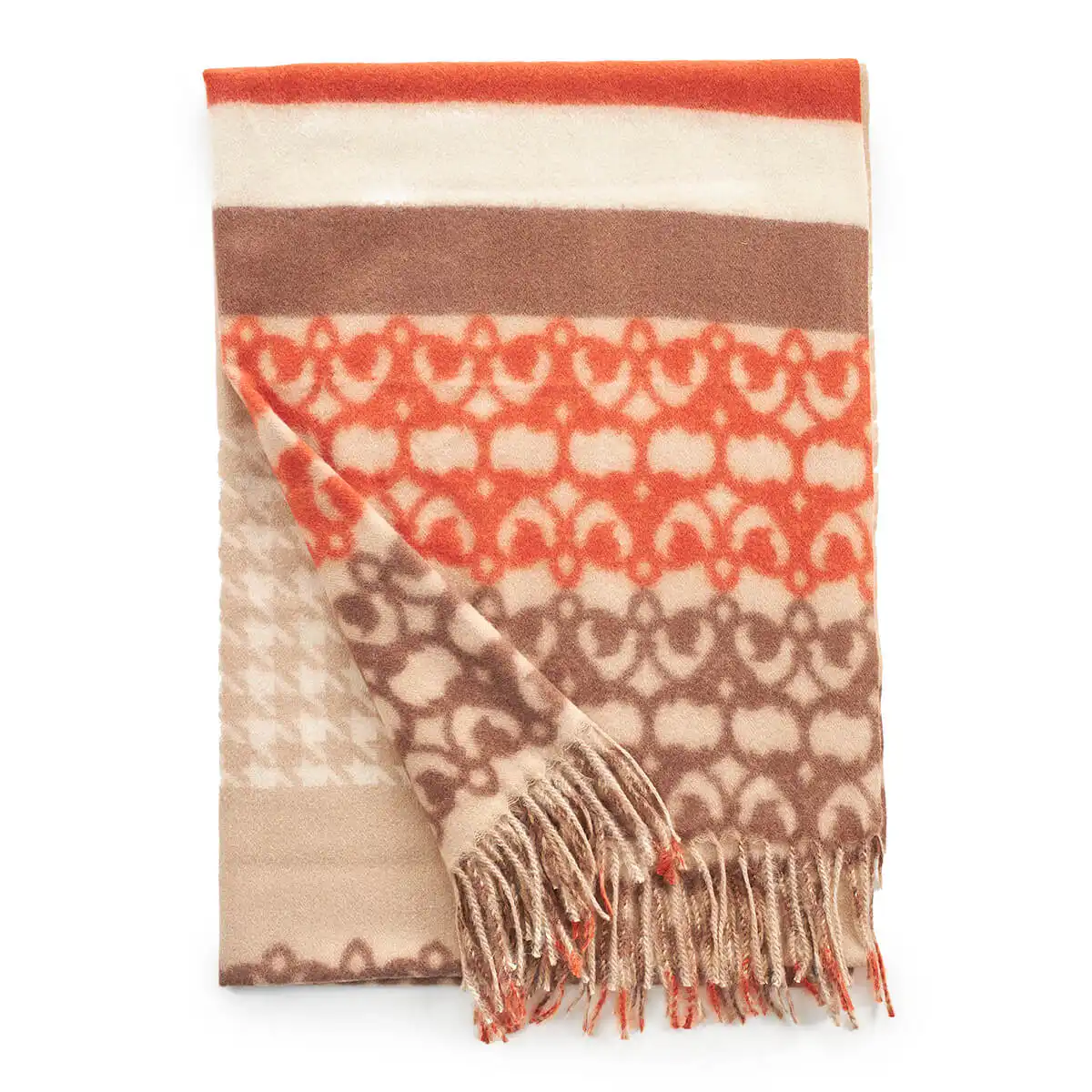 Verde Γυναικείο Κασκόλ 06-1186 Μπεζ