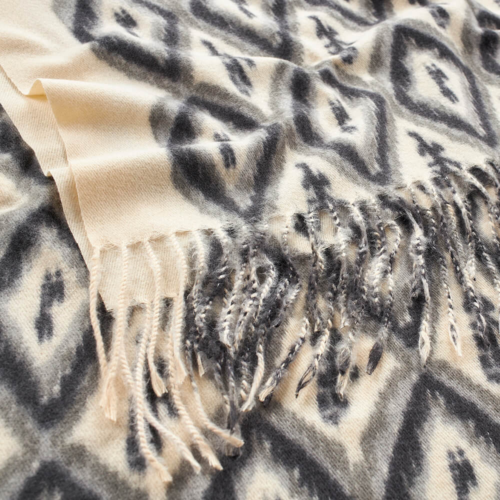 Verde Γυναικείο Κασκόλ 06-1187 Εκρού