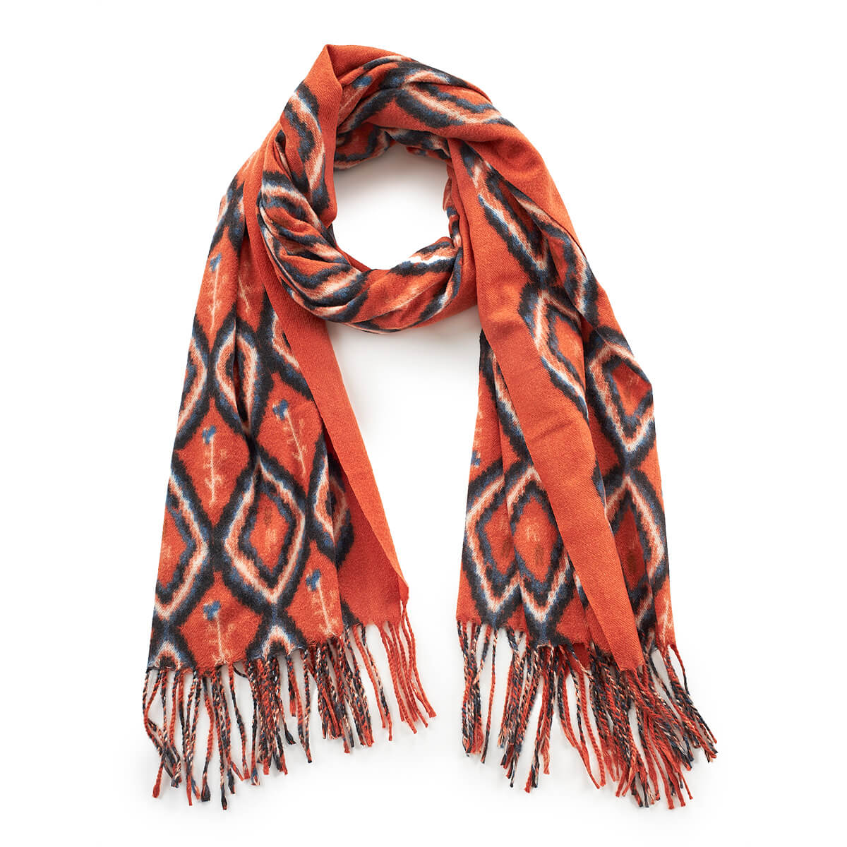 Verde Γυναικείο Κασκόλ 06-1187 Πορτοκαλί