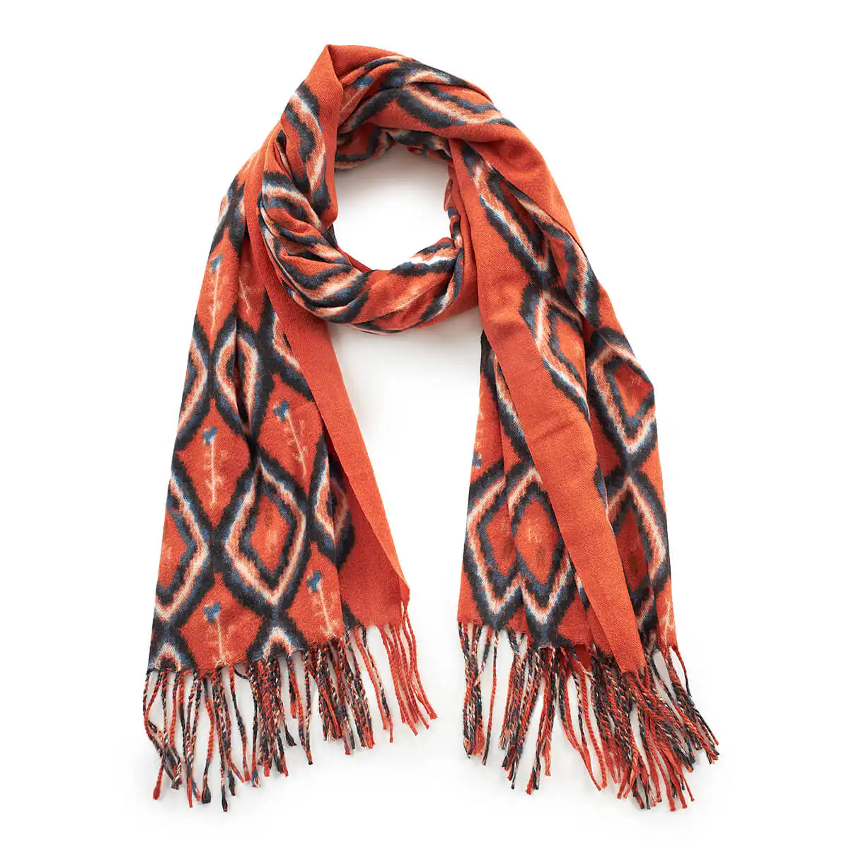 Verde Γυναικείο Κασκόλ 06-1187 Πορτοκαλί