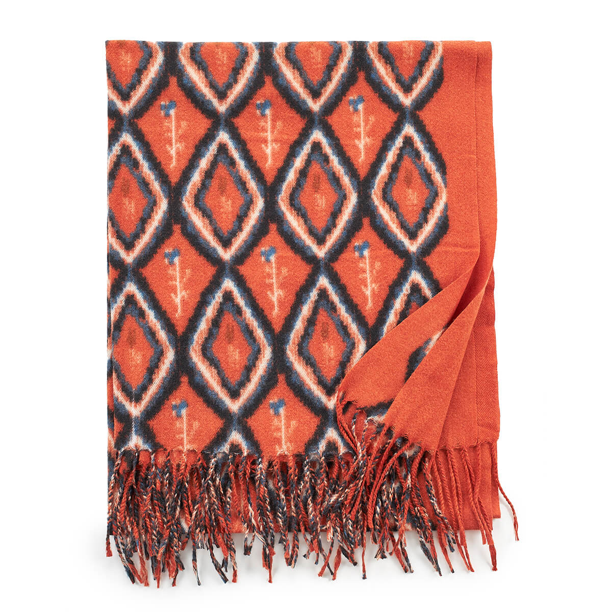 Verde Γυναικείο Κασκόλ 06-1187 Πορτοκαλί