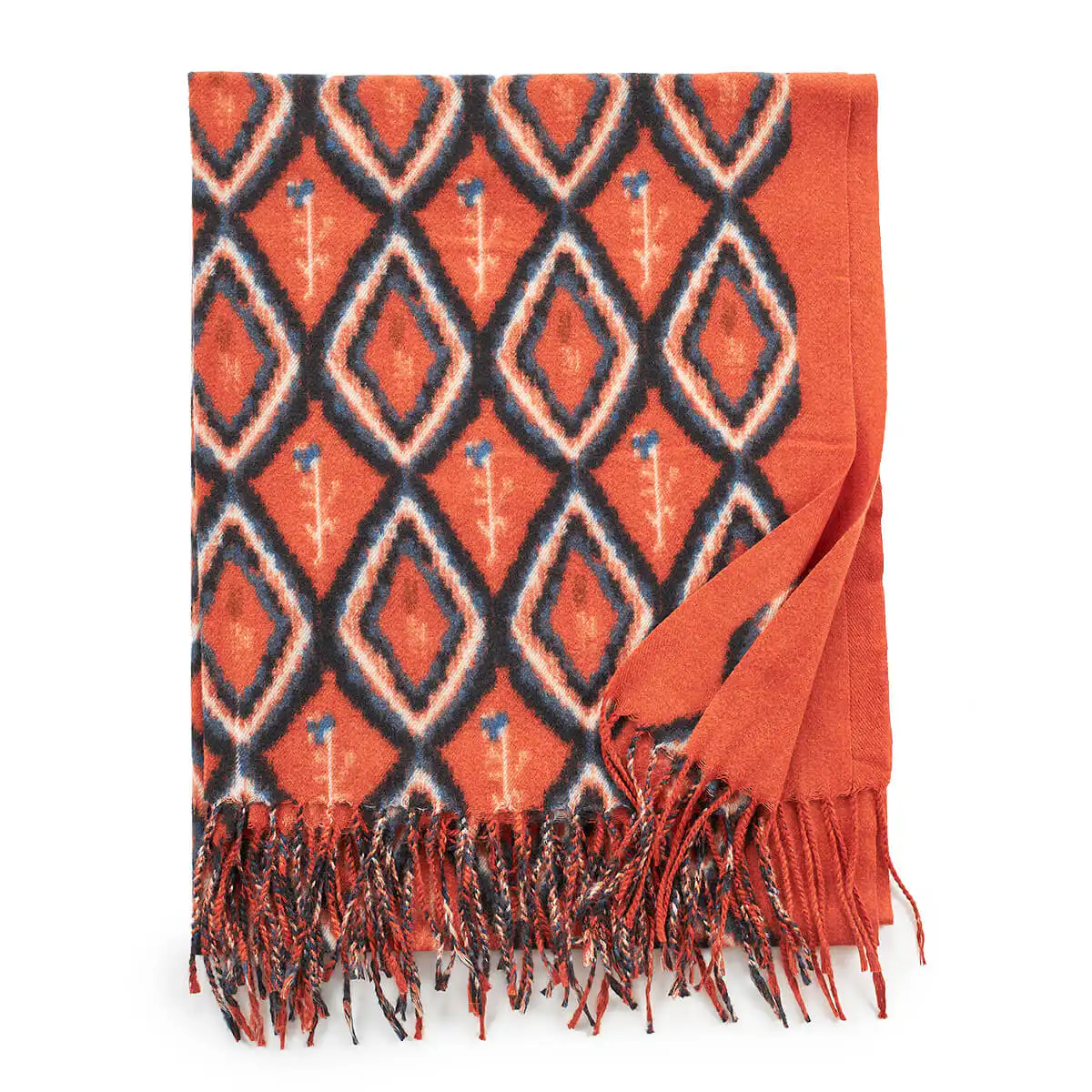 Verde Γυναικείο Κασκόλ 06-1187 Πορτοκαλί