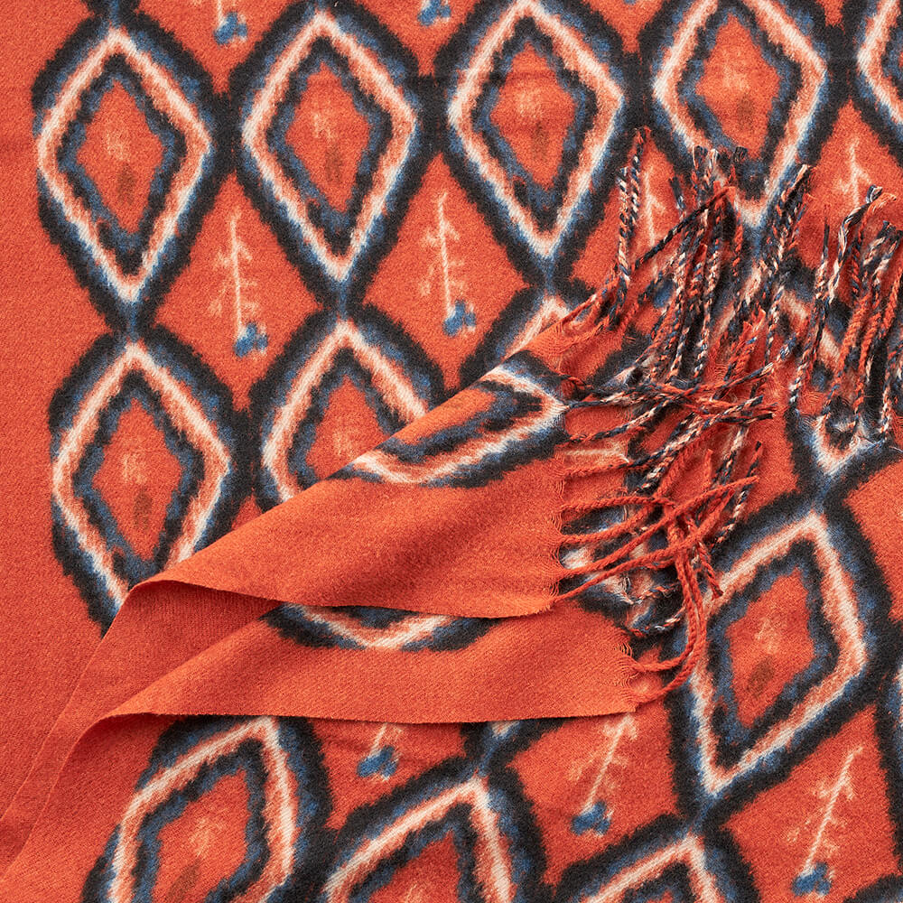 Verde Γυναικείο Κασκόλ 06-1187 Πορτοκαλί