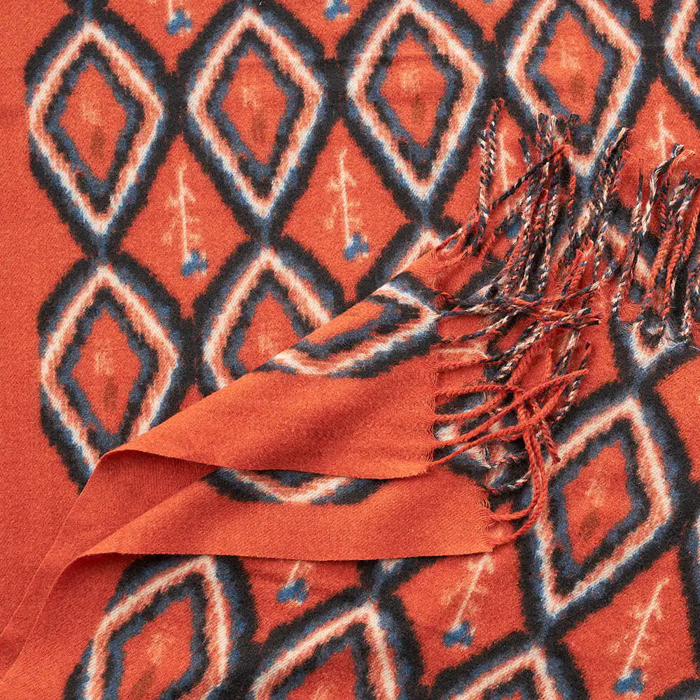 Verde Γυναικείο Κασκόλ 06-1187 Πορτοκαλί