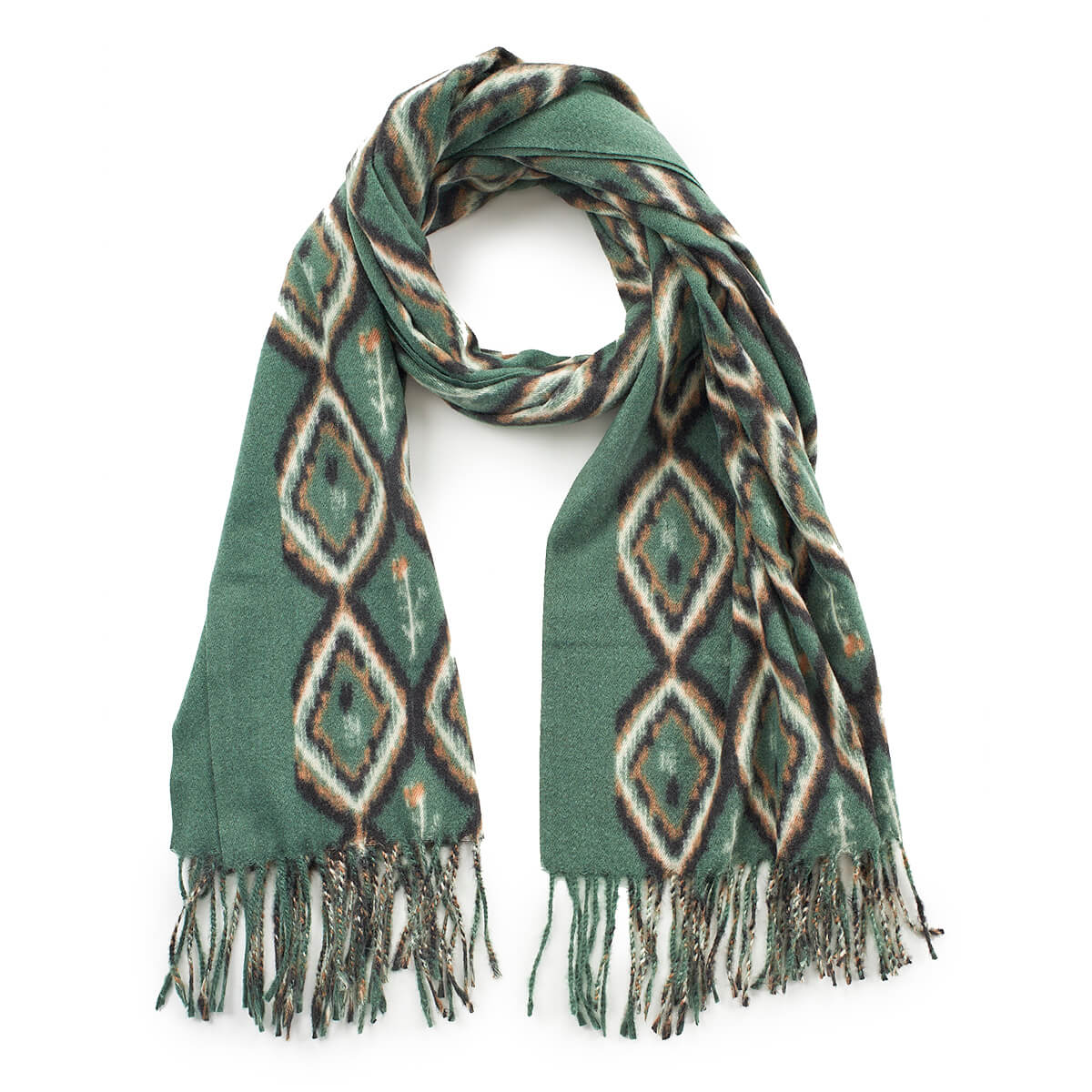 Verde Γυναικείο Κασκόλ 06-1187 Πράσινο