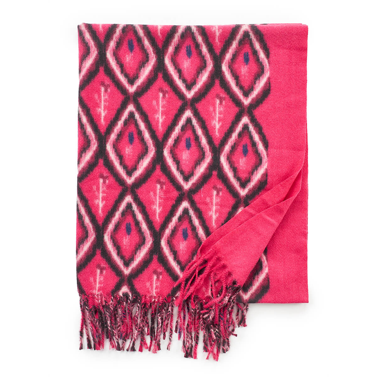 Verde Γυναικείο Κασκόλ 06-1187 Φούξια