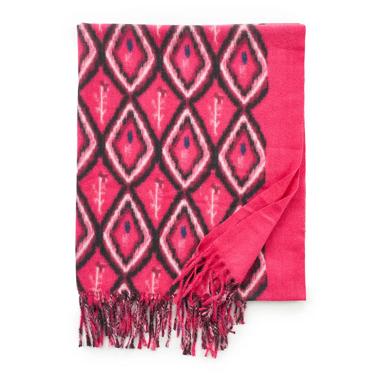 Verde Γυναικείο Κασκόλ 06-1187 Φούξια