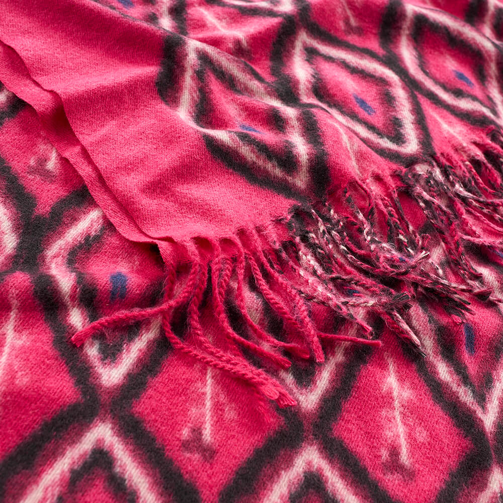 Verde Γυναικείο Κασκόλ 06-1187 Φούξια