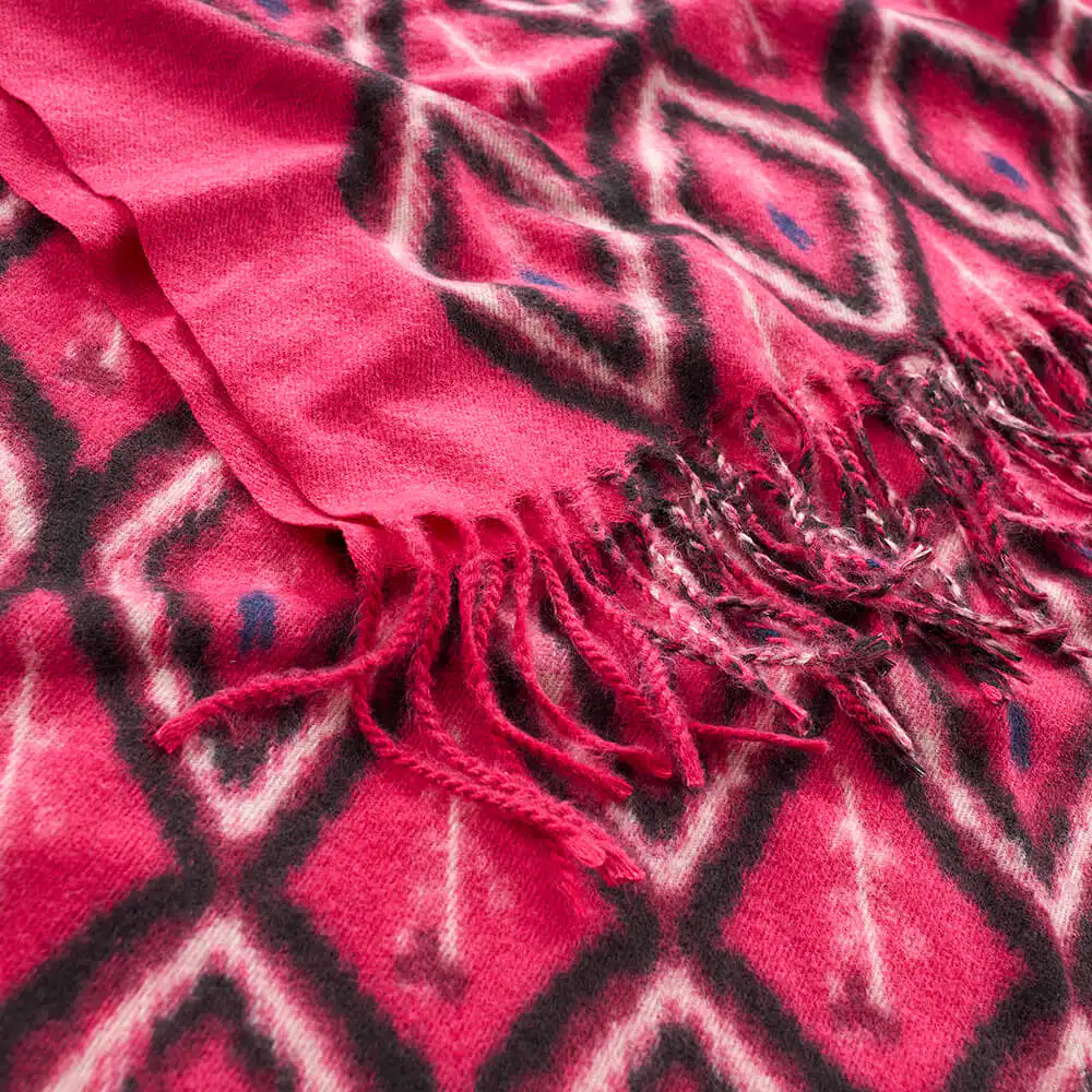 Verde Γυναικείο Κασκόλ 06-1187 Φούξια