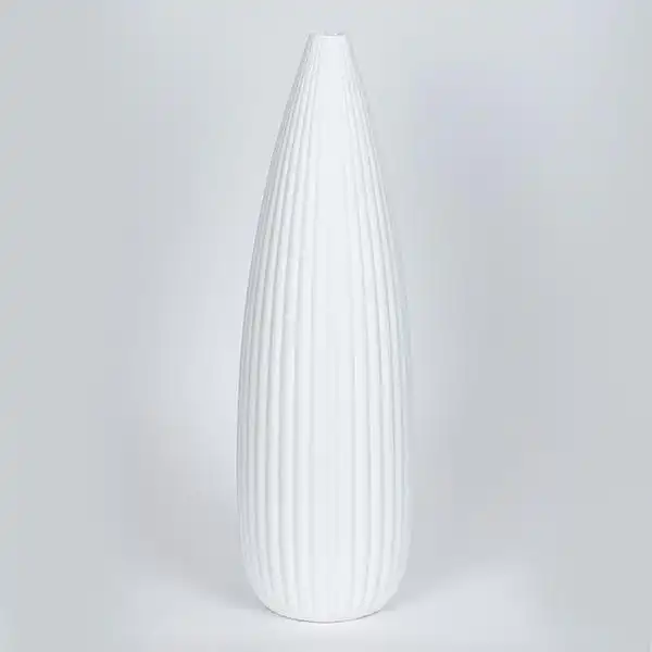 ΒΑΖΟ ΚΕΡΑΜΙΚΟ ΛΕΥΚΟ 13.5x46cm ΒΑΖΟ ΚΕΡΑΜΙΚΟ ΛΕΥΚΟ 13.5x46cm