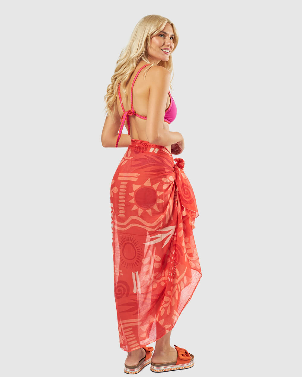 VERDE ΓΥΝΑΙΚΕΙΟ ΠΑΡΕΟ 08-0151 ΒΑΜΒΑΚΕΡΟ ΙΝΔΙΑΣ ΠΟΡΤΟΚΑΛΙ