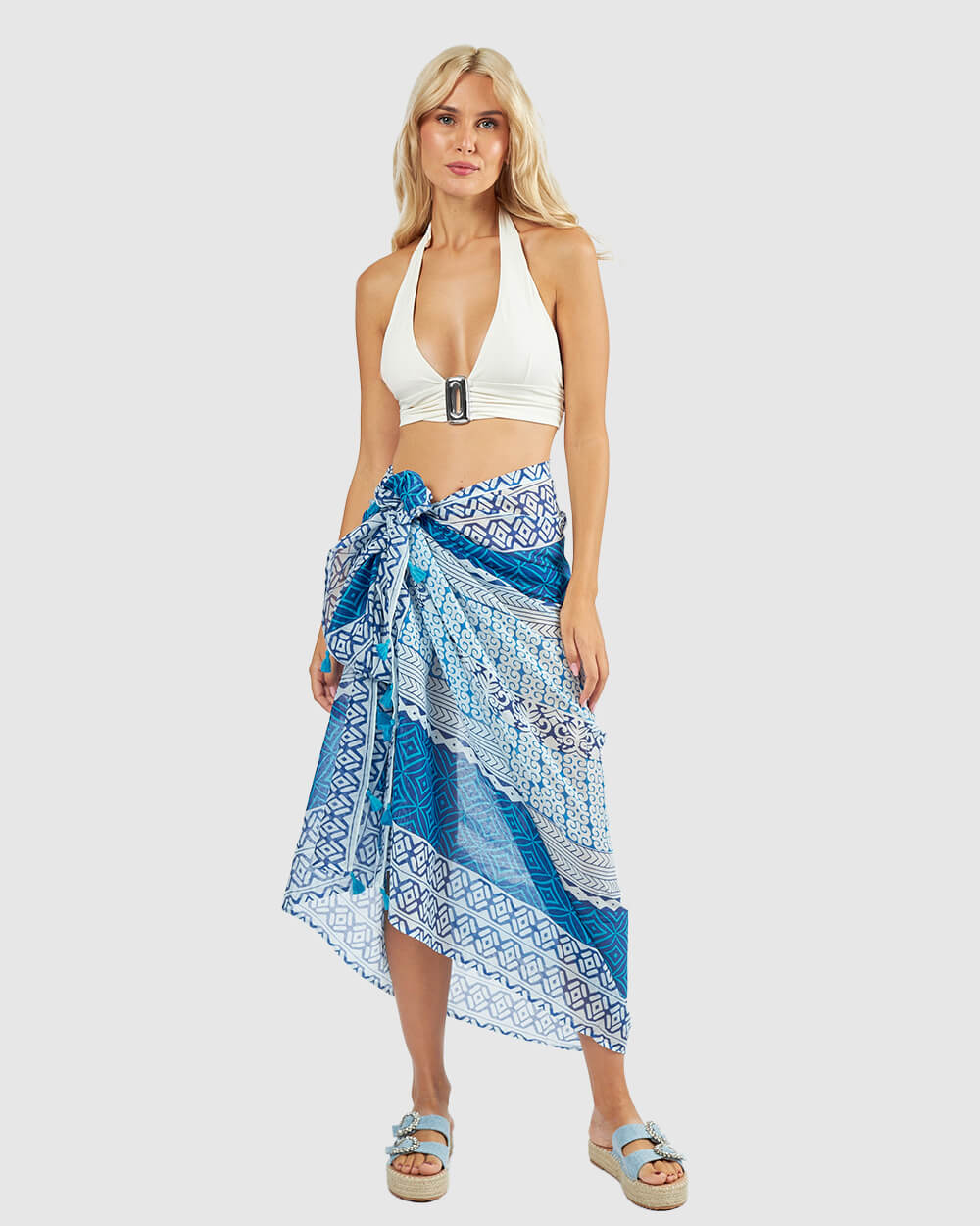 VERDE ΓΥΝΑΙΚΕΙΟ ΠΑΡΕΟ 08-0160 ΒΑΜΒΑΚΕΡΟ ΙΝΔΙΑΣ ΜΠΛΕ