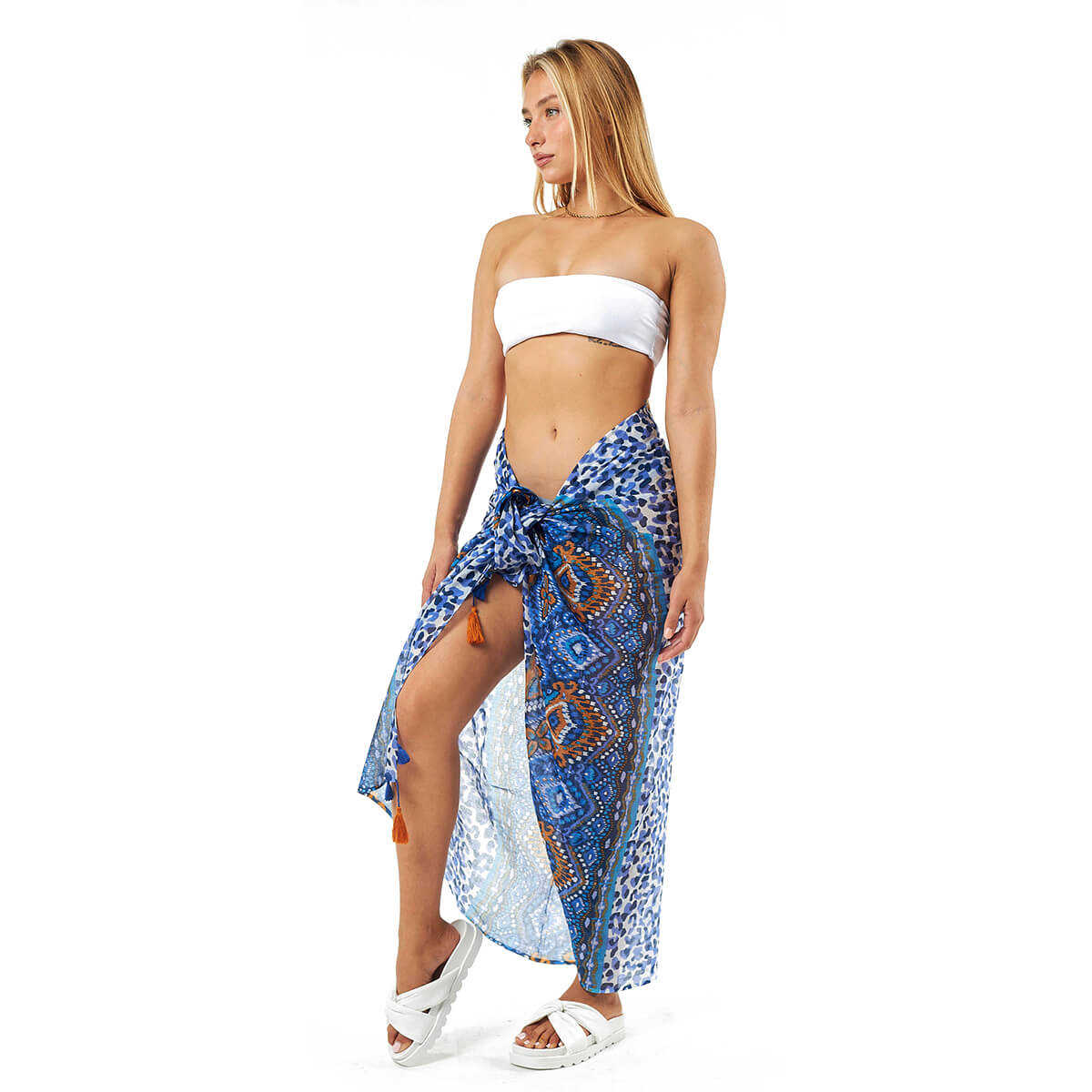 Verde Γυναικείο Παρεο 08-0100 Βαμβακερό Πολύχρωμο