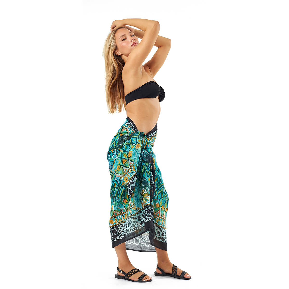 Verde Γυναικείο Παρεο 08-0102 Βαμβακερό Πράσινο