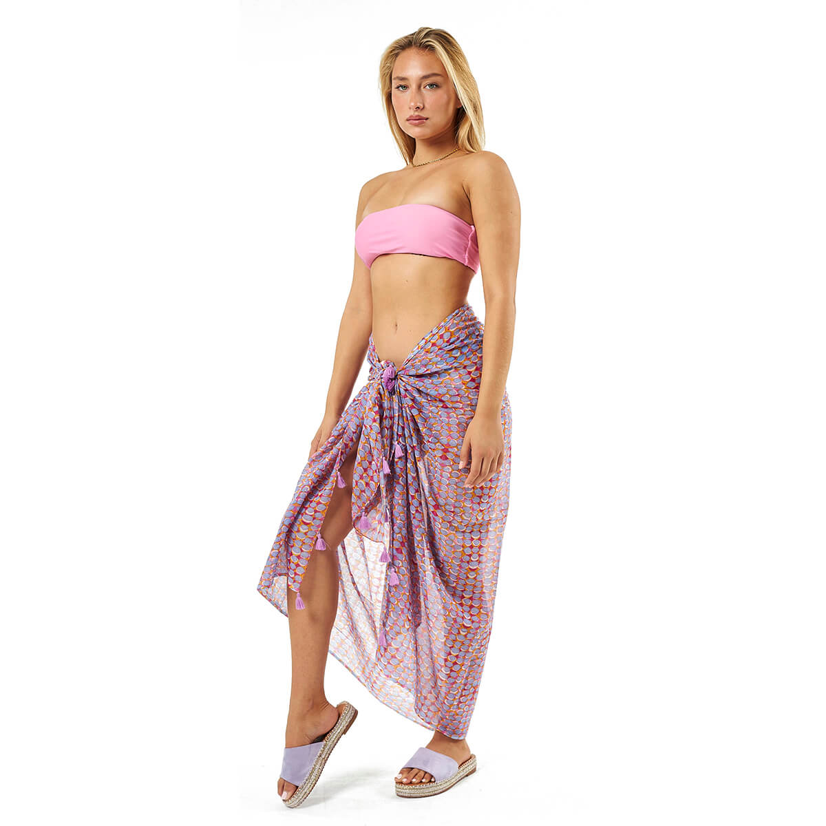 Verde Γυναικείο Παρεο 08-0090 Βαμβακερό Πολύχρωμο