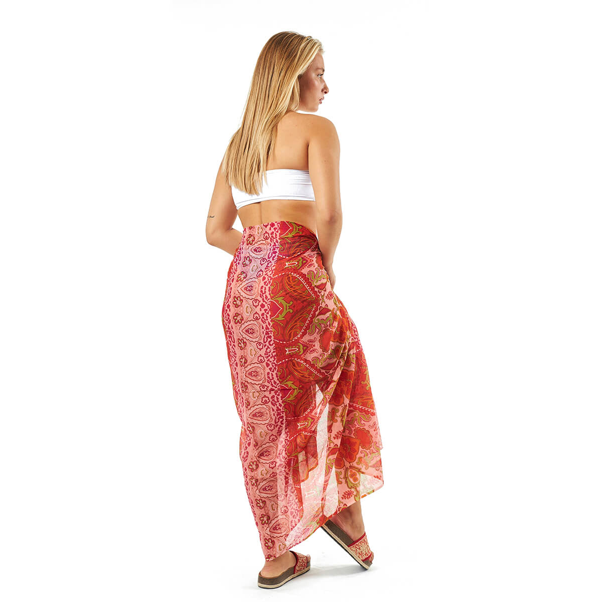 Verde Γυναικείο Παρεο 08-0092 Βαμβακερό Πολύχρωμο Verde Γυναικείο Παρεο 08-0092 Βαμβακερό Πολύχρωμο