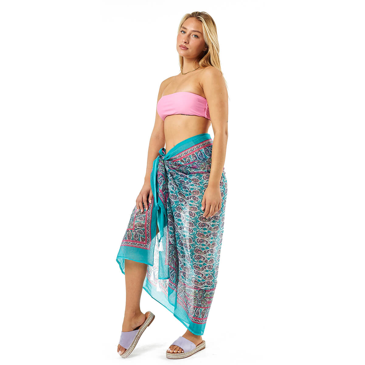 Verde Γυναικείο Παρεο 08-0097 Βαμβακερό Πολύχρωμο Verde Γυναικείο Παρεο 08-0097 Βαμβακερό Πολύχρωμο