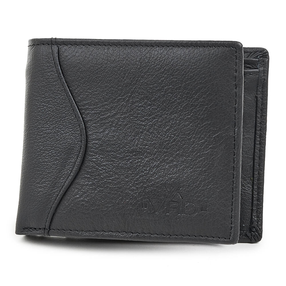 Verde Ανδρικό Δερμάτινο Πορτοφόλι 09-0212 Μαύρο Verde Ανδρικό Δερμάτινο Πορτοφόλι 09-0212 Μαύρο