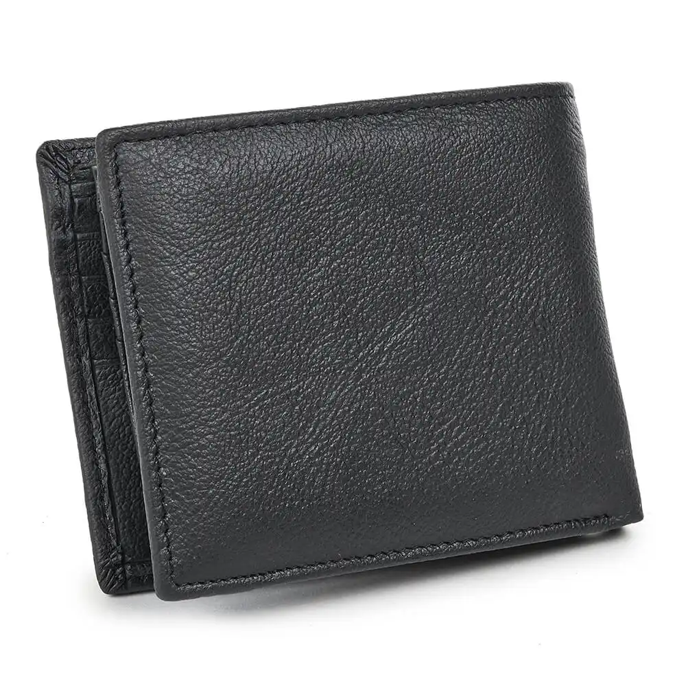 Verde Ανδρικό Δερμάτινο Πορτοφόλι 09-0210 Μαύρο