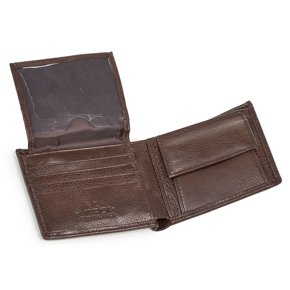 Verde Ανδρικό Δερμάτινο Πορτοφόλι 09-0210 Καφέ