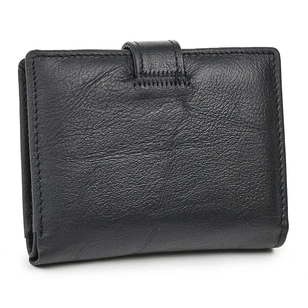Verde Ανδρικό Δερμάτινο Πορτοφόλι 09-0211 Μαύρο