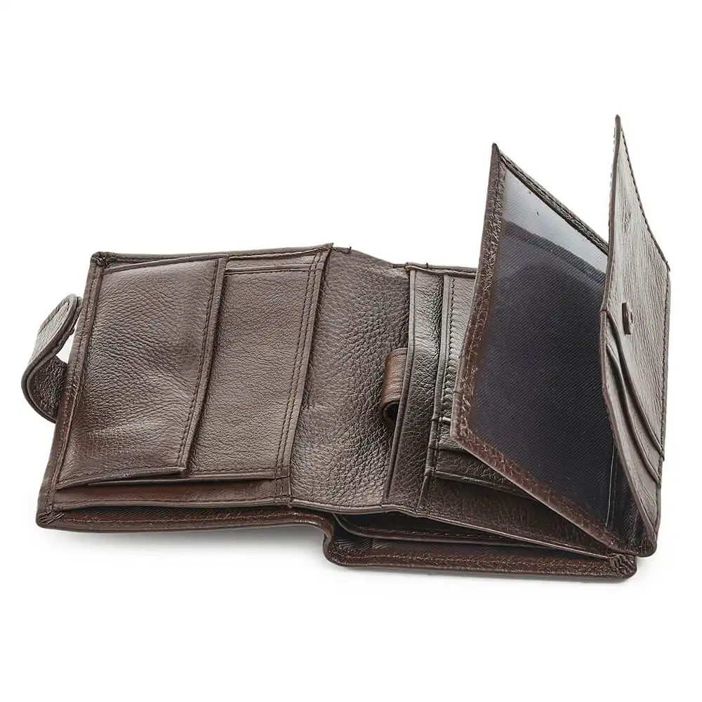 Verde Ανδρικό Δερμάτινο Πορτοφόλι 09-0211 Μαύρο