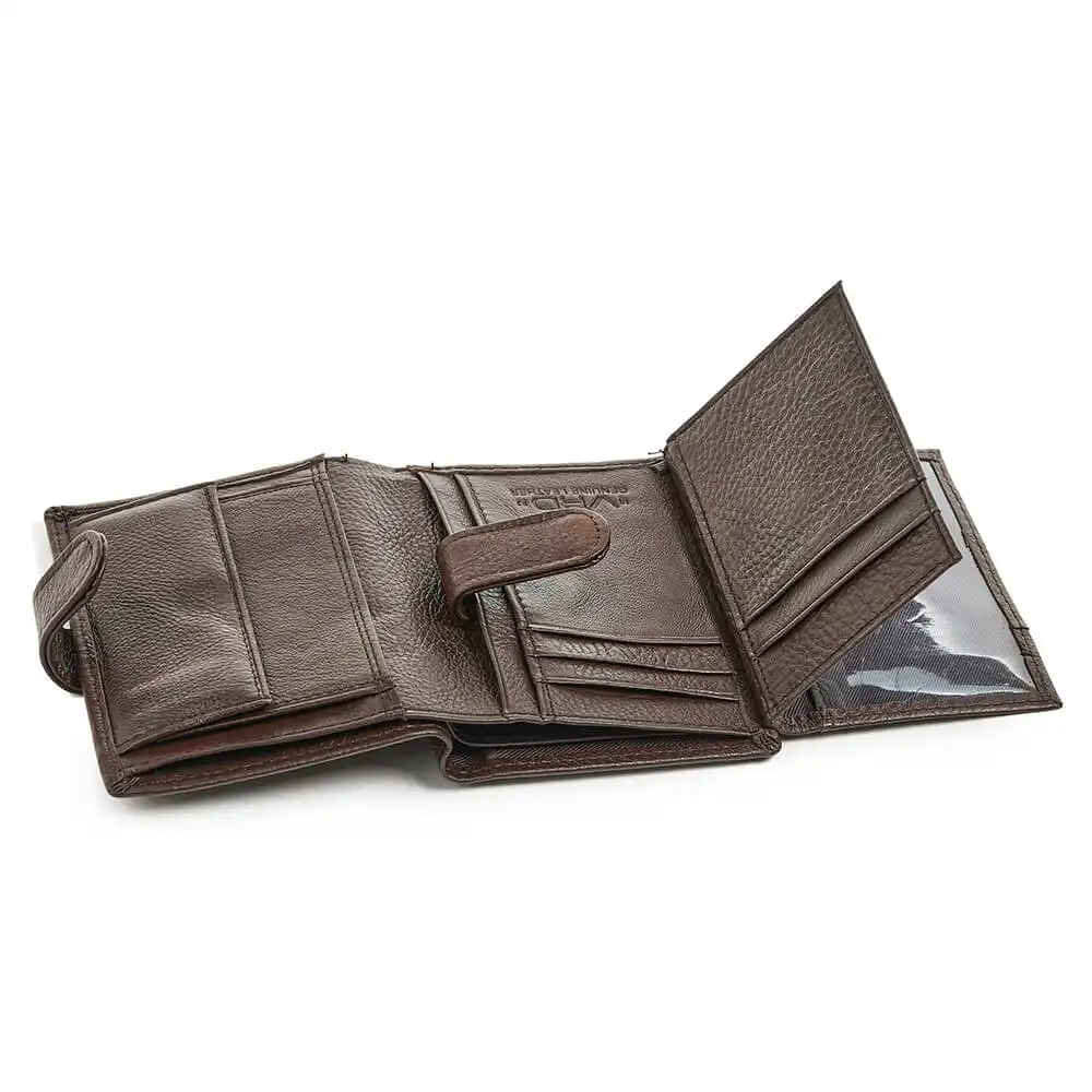 Verde Ανδρικό Δερμάτινο Πορτοφόλι 09-0211 Μαύρο