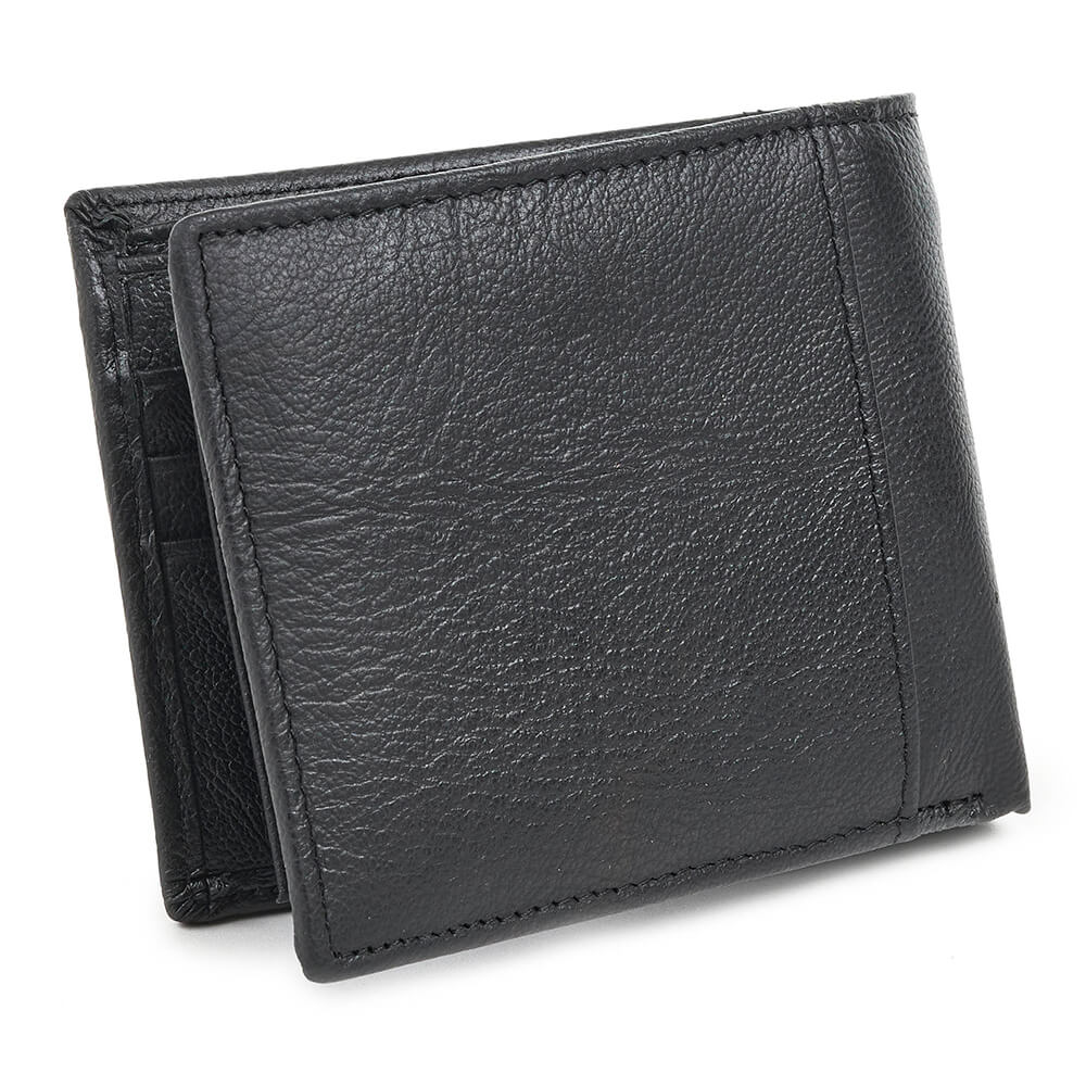 Verde Ανδρικό Δερμάτινο Πορτοφόλι 09-0212 Μαύρο
