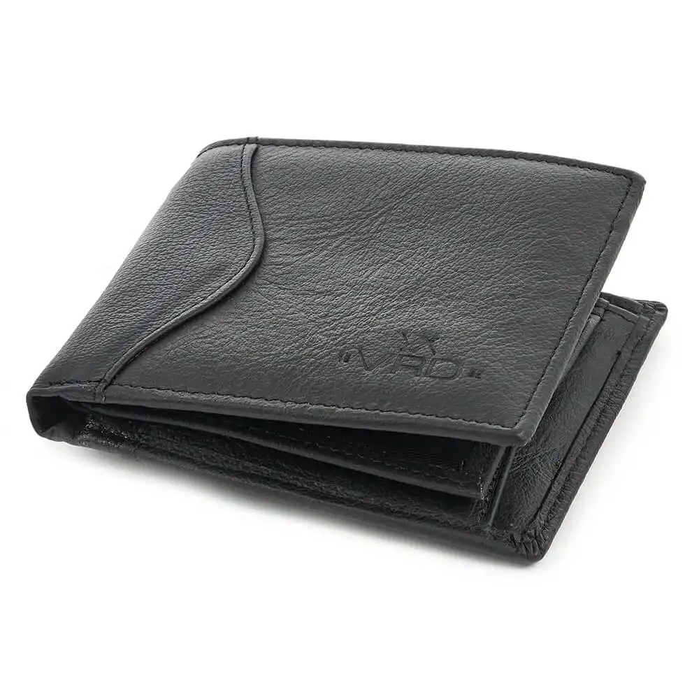 Verde Ανδρικό Δερμάτινο Πορτοφόλι 09-0212 Μαύρο