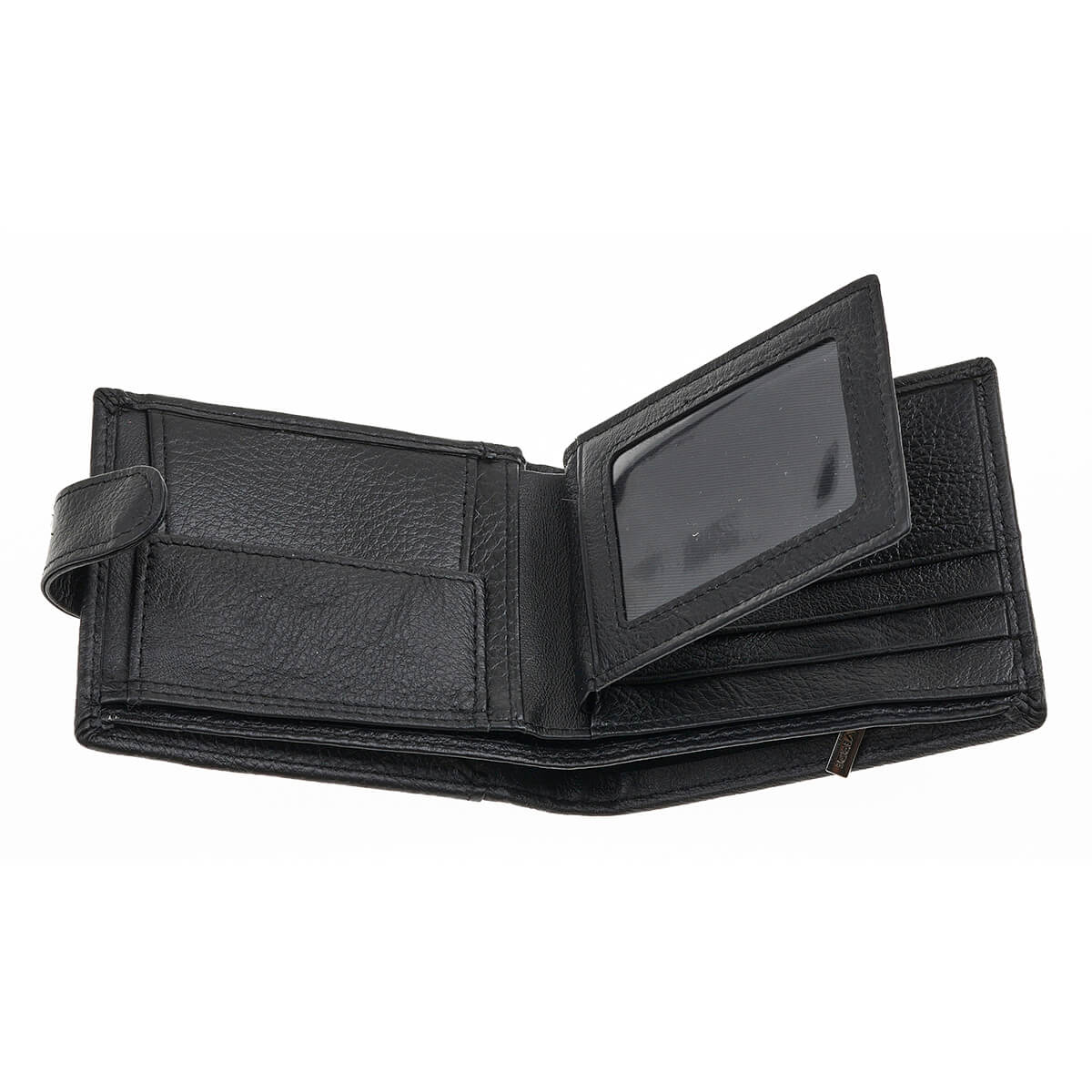 Verde Ανδρικό Πορτοφόλι 09-0237 Δερμάτινο Μαύρο