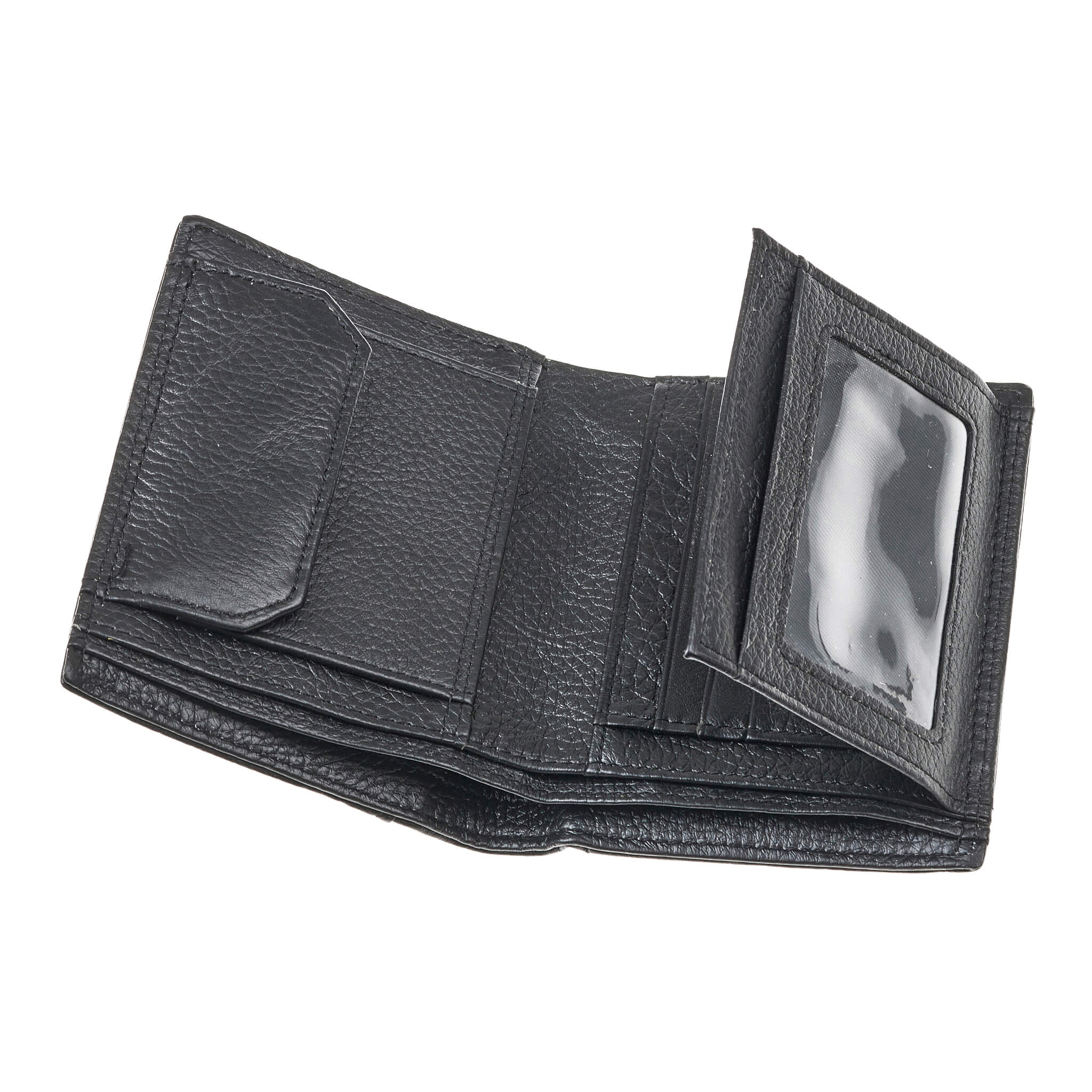 Verde Ανδρικό Πορτοφόλι 09-0240 Δερμάτινο Μαύρο