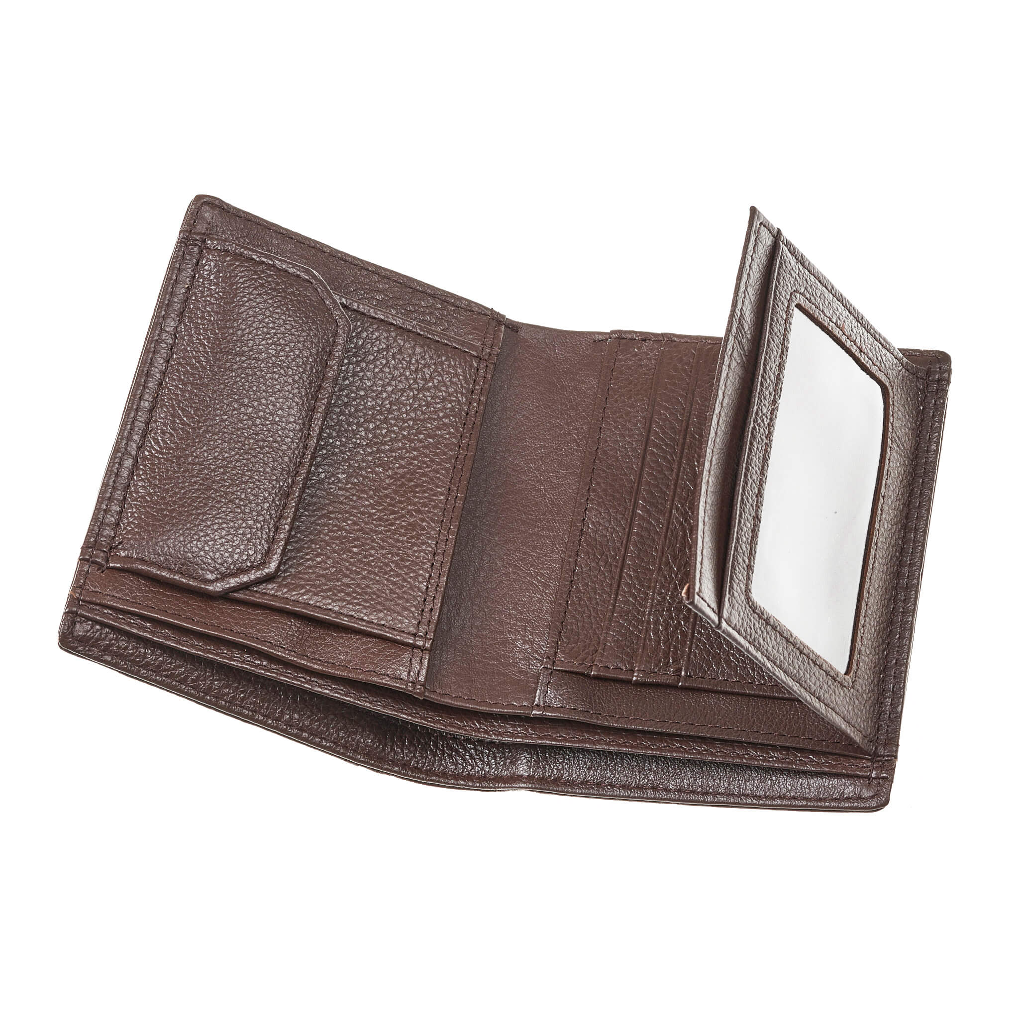 Verde Ανδρικό Πορτοφόλι 09-0240 Δερμάτινο Καφέ