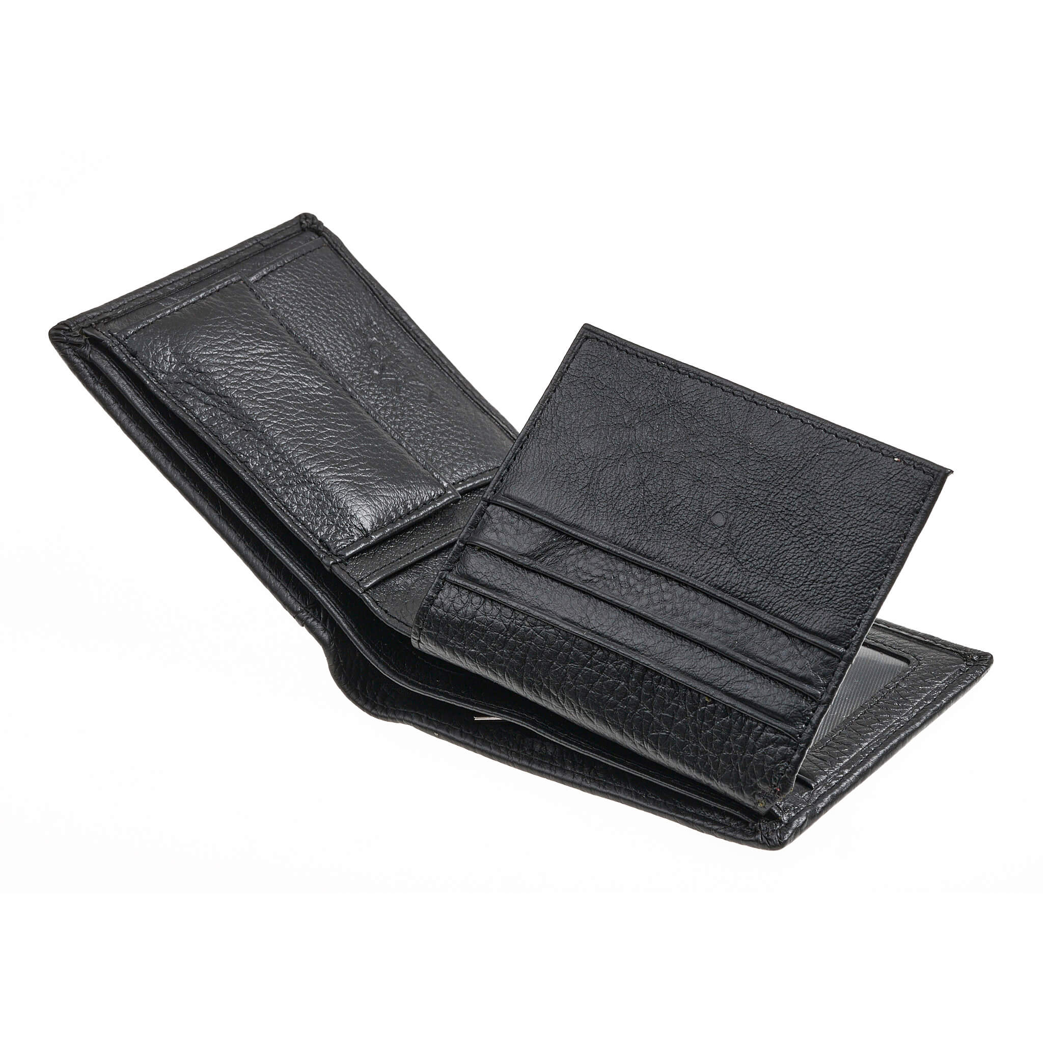 Verde Ανδρικό Πορτοφόλι 09-0241 Δερμάτινο Μαύρο