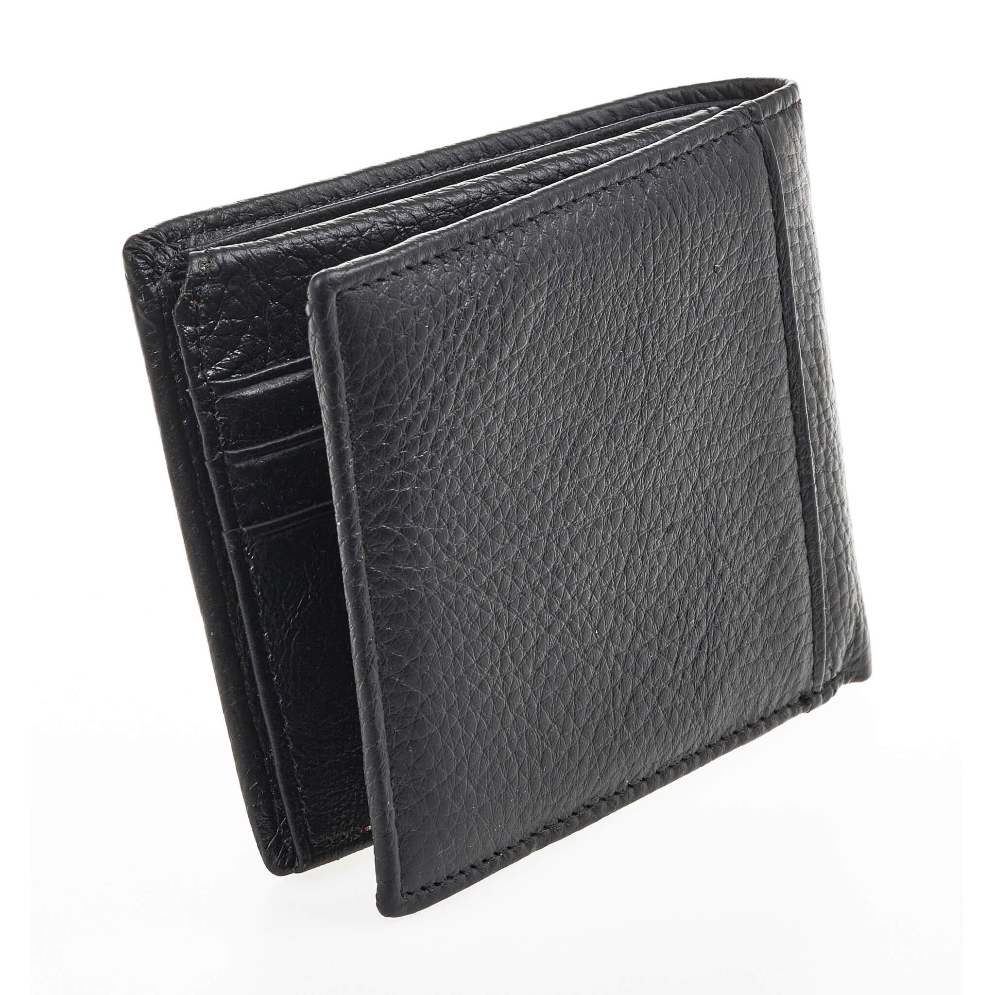 Verde Ανδρικό Πορτοφόλι 09-0241 Δερμάτινο Μαύρο