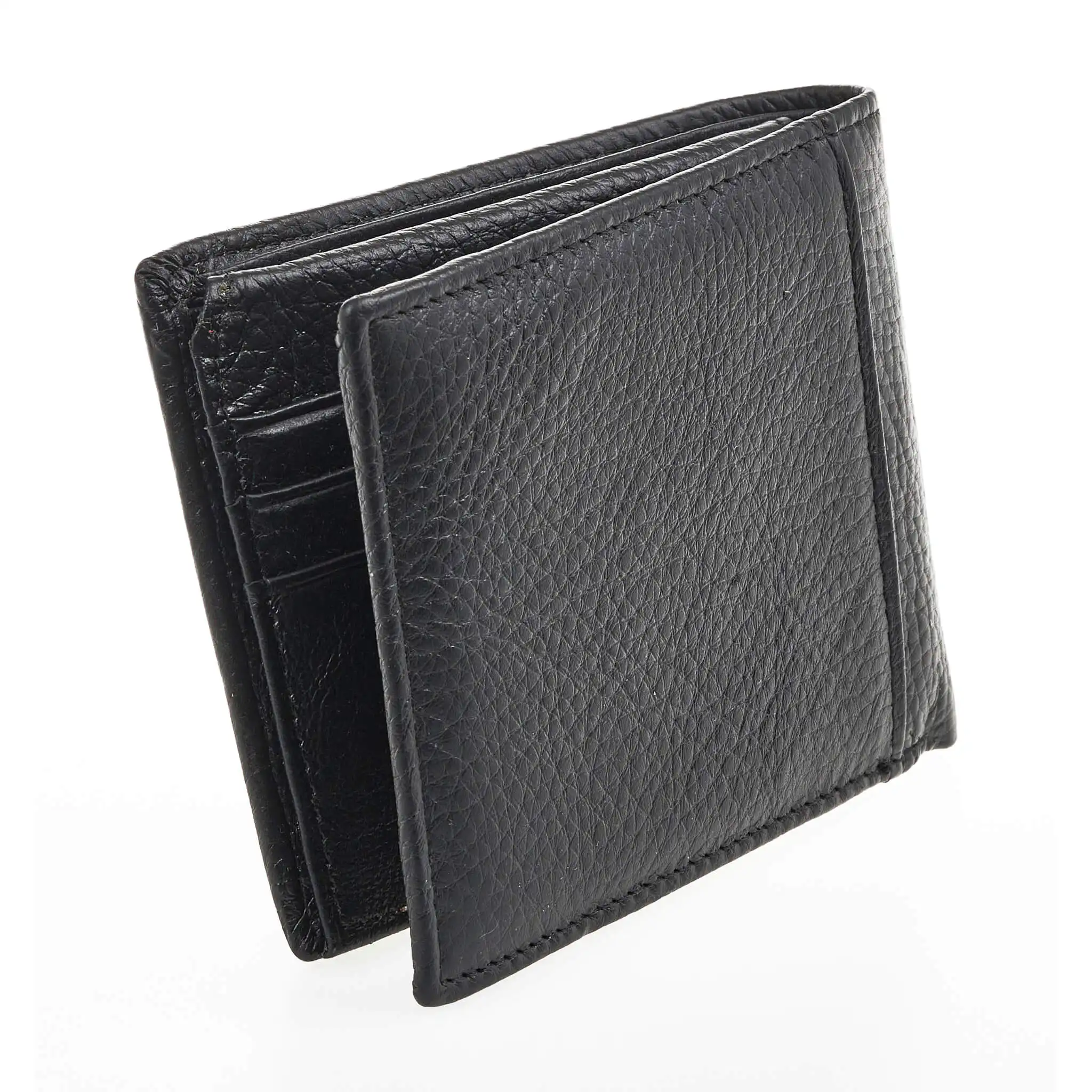 Verde Ανδρικό Πορτοφόλι 09-0241 Δερμάτινο Μαύρο