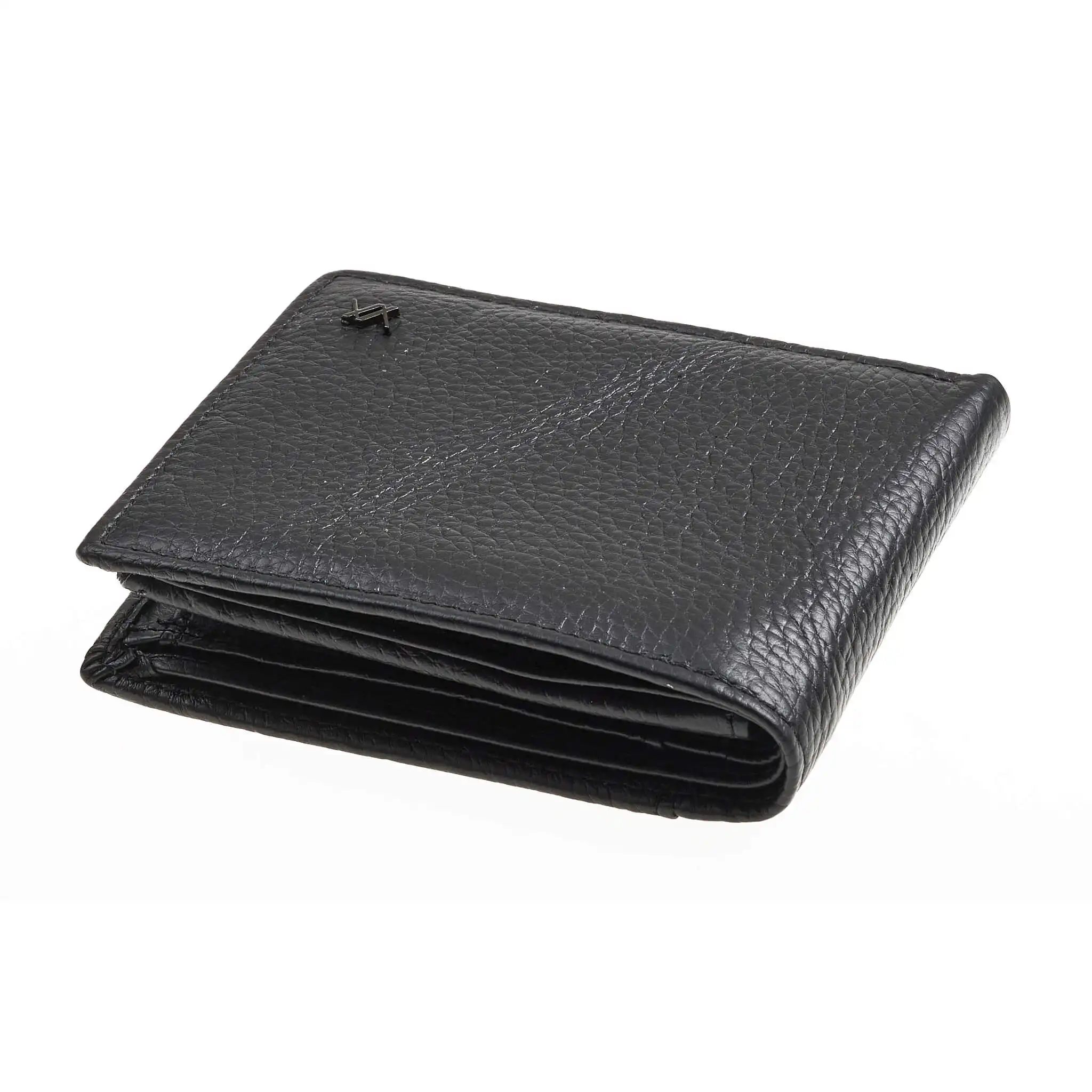 Verde Ανδρικό Πορτοφόλι 09-0241 Δερμάτινο Μαύρο