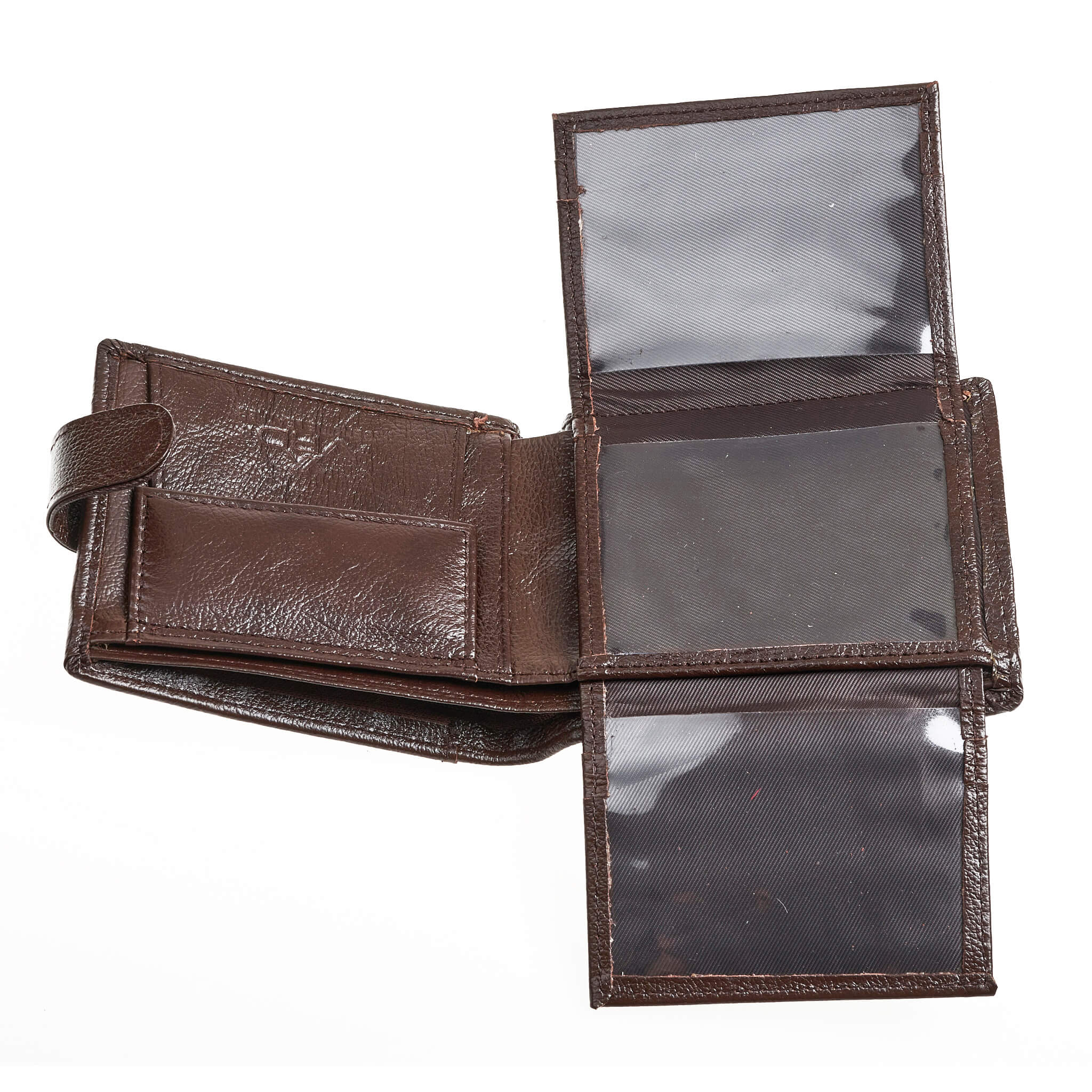 Verde Ανδρικό Πορτοφόλι 09-0242 Δερμάτινο Καφέ