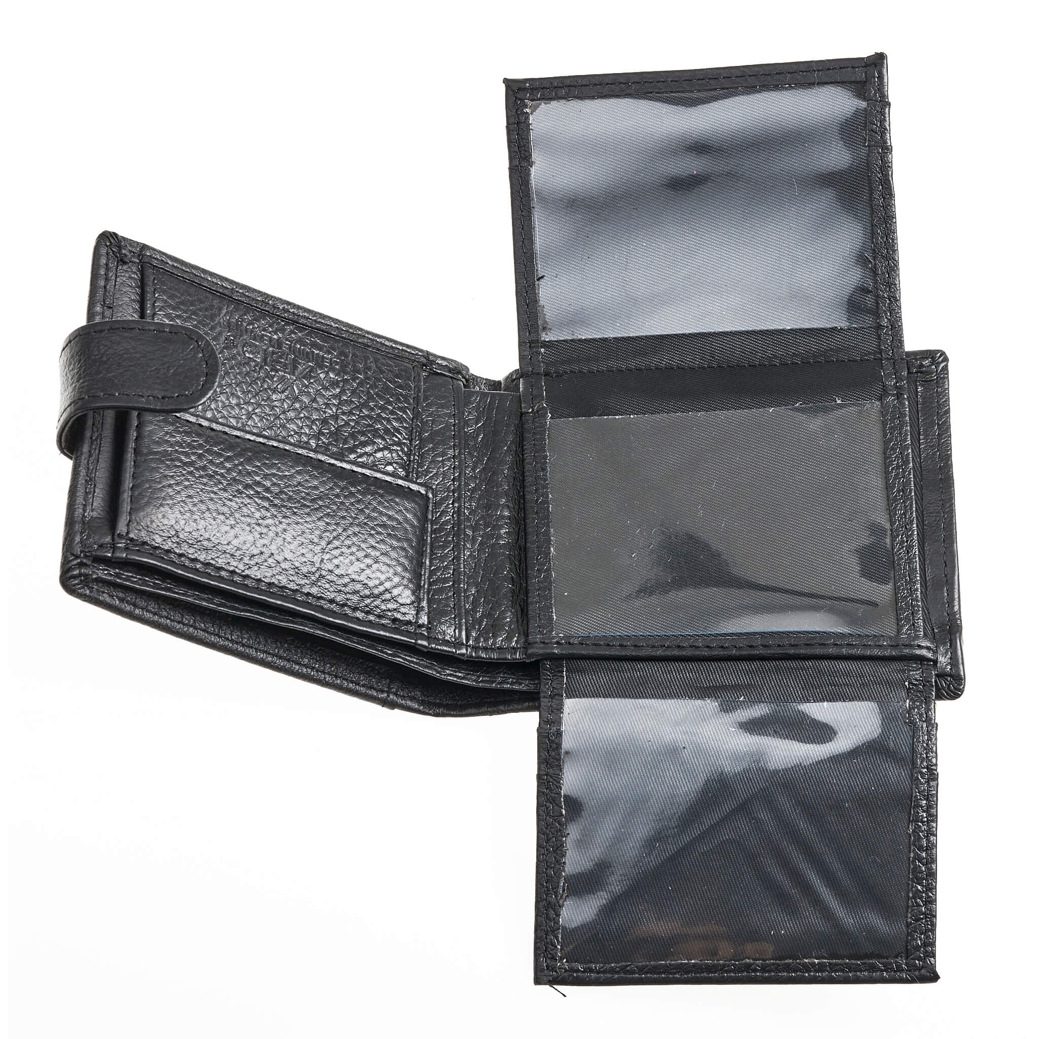 Verde Ανδρικό Πορτοφόλι 09-0242 Δερμάτινο Μαύρο