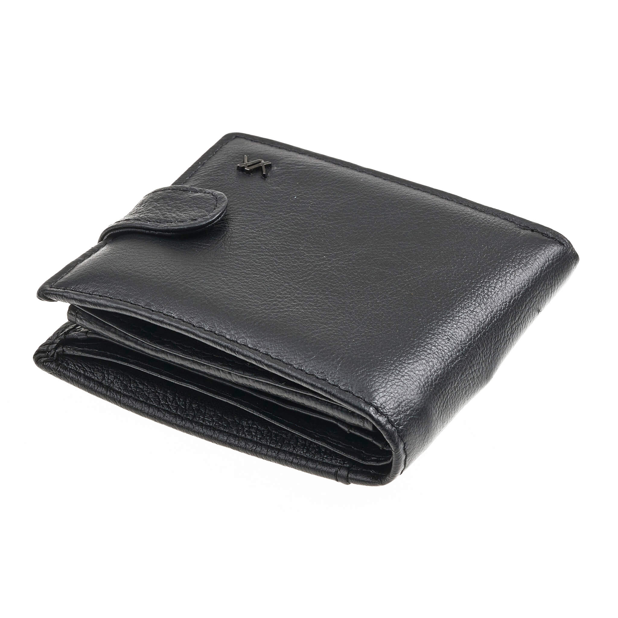 Verde Ανδρικό Πορτοφόλι 09-0242 Δερμάτινο Μαύρο