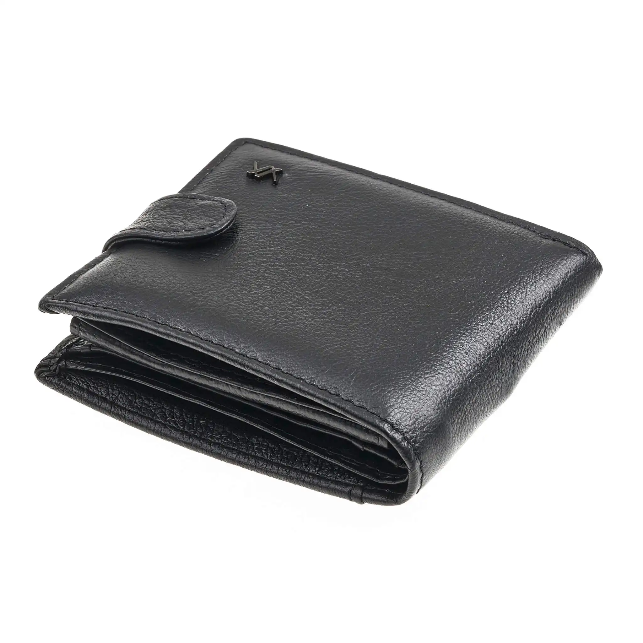 Verde Ανδρικό Πορτοφόλι 09-0242 Δερμάτινο Μαύρο