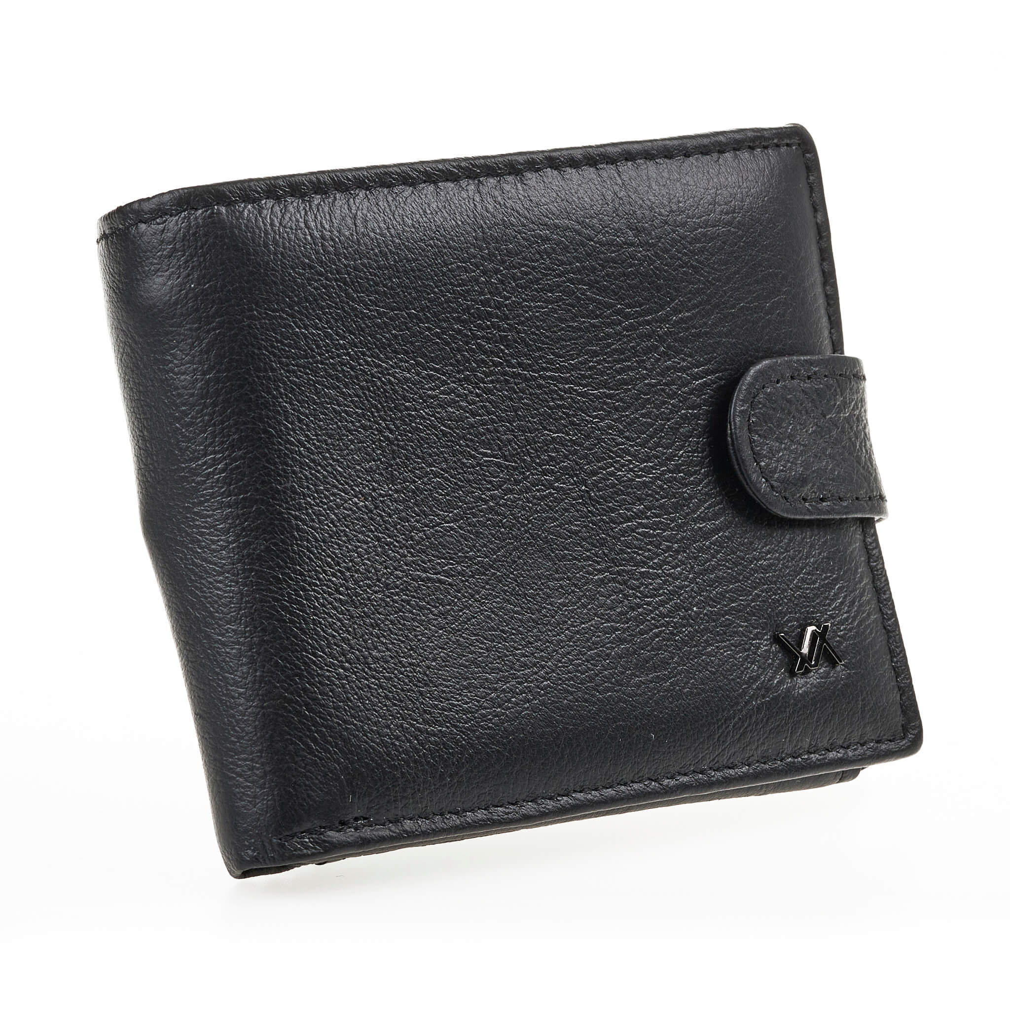 Verde Ανδρικό Πορτοφόλι 09-0242 Δερμάτινο Μαύρο