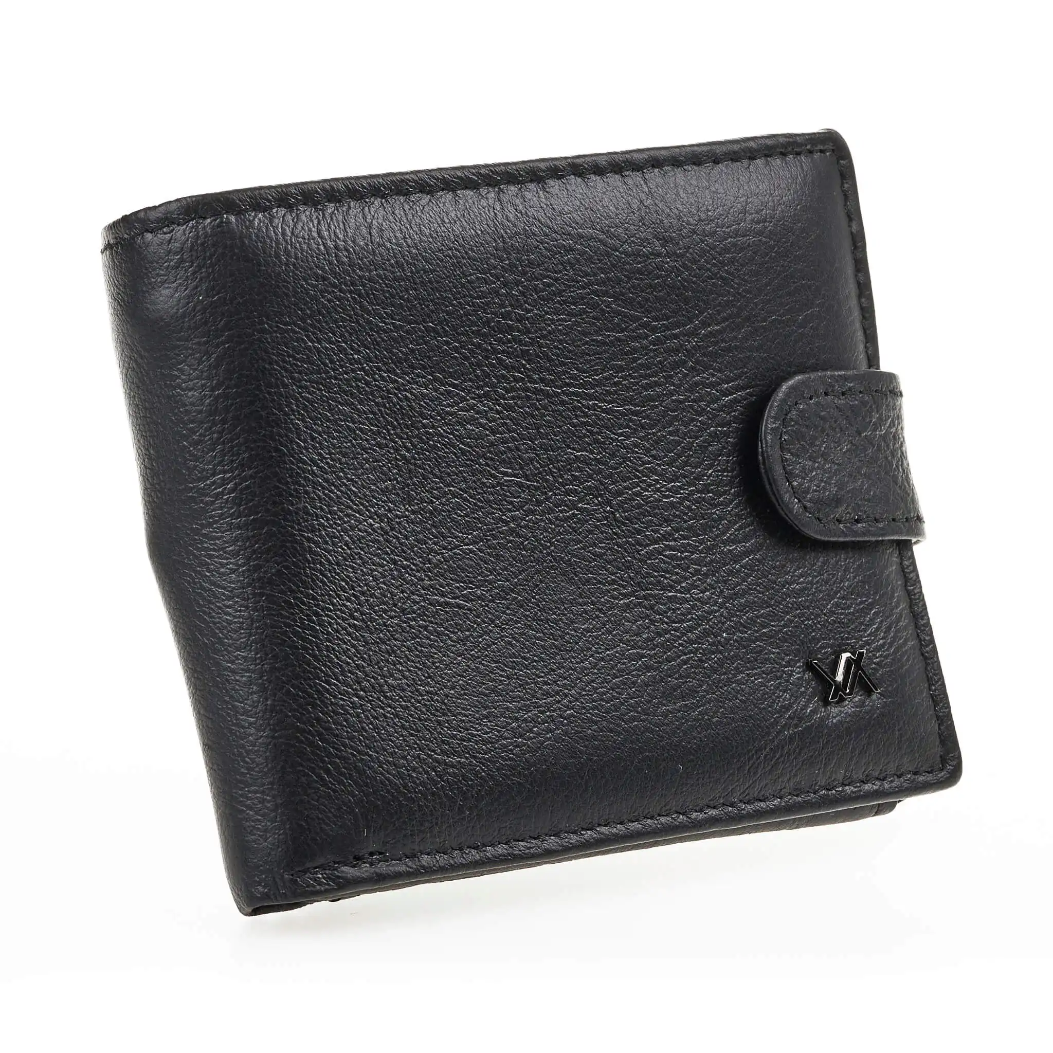 Verde Ανδρικό Πορτοφόλι 09-0242 Δερμάτινο Μαύρο
