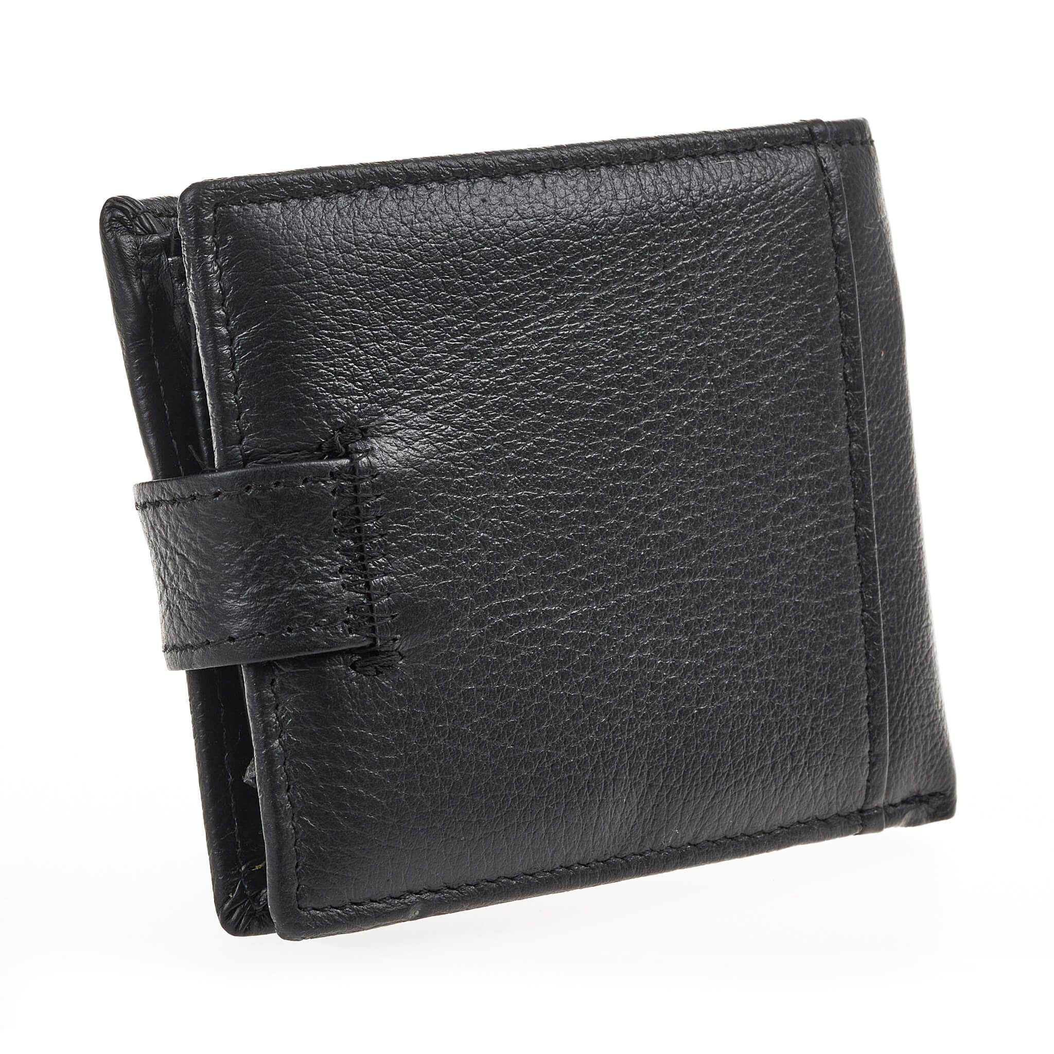 Verde Ανδρικό Πορτοφόλι 09-0242 Δερμάτινο Μαύρο