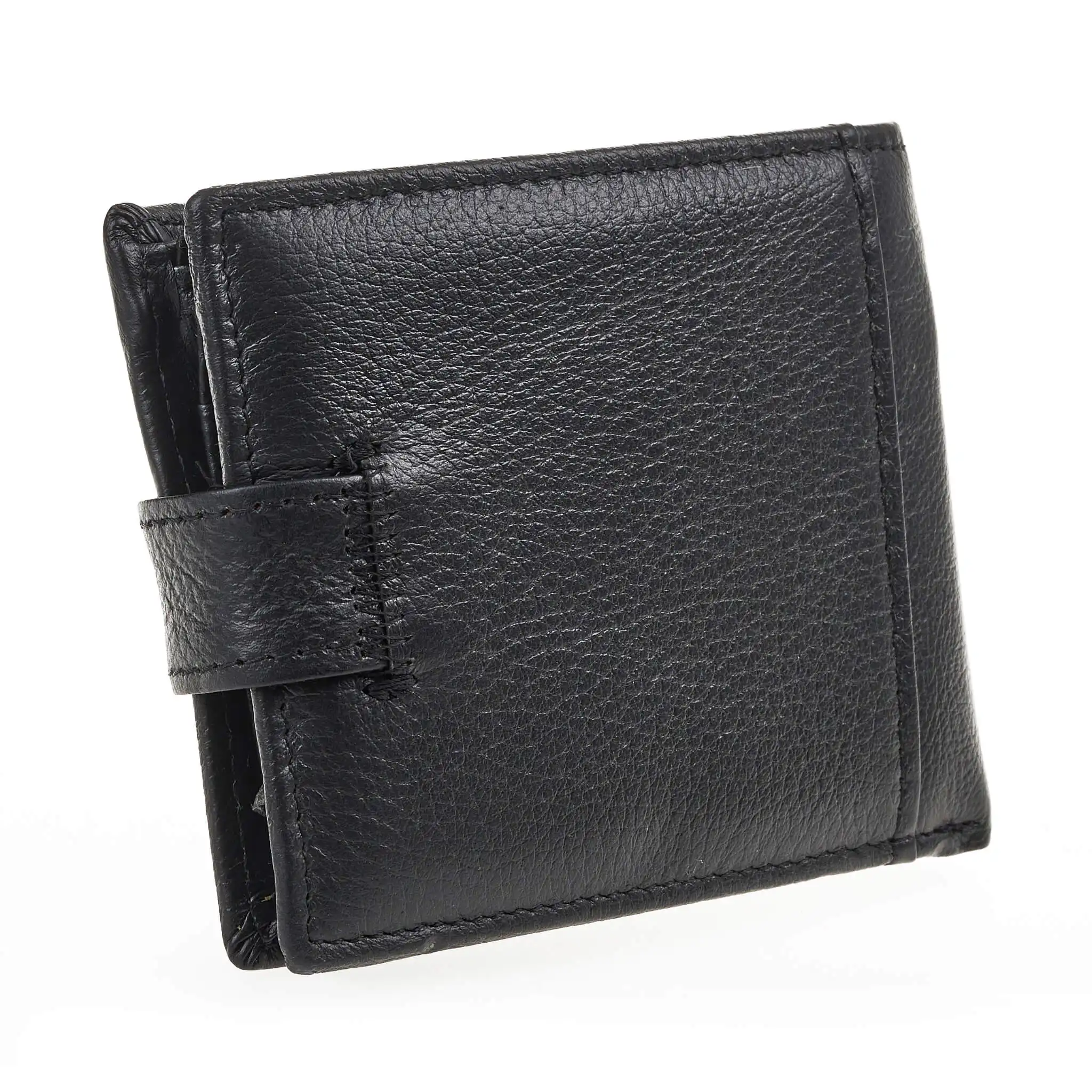 Verde Ανδρικό Πορτοφόλι 09-0242 Δερμάτινο Μαύρο