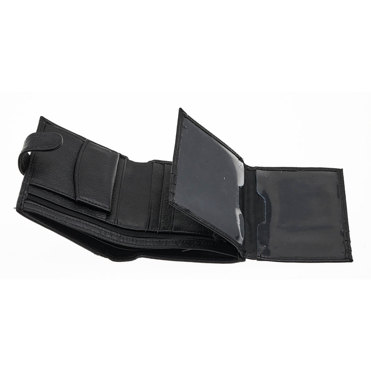 Verde Ανδρικό Πορτοφόλι 09-0243 Δερμάτινο Μαύρο