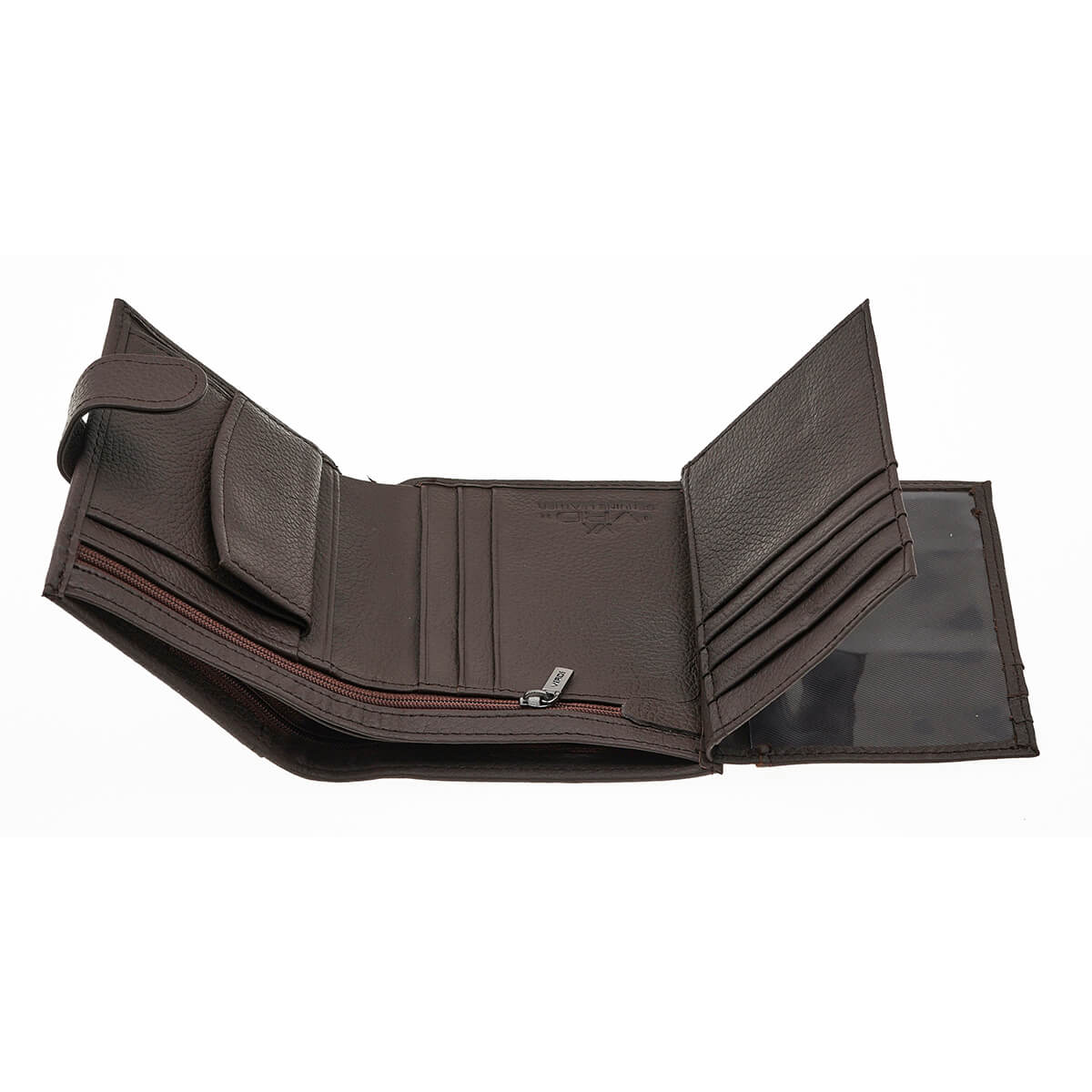 Verde Ανδρικό Πορτοφόλι 09-0243 Δερμάτινο Καφέ