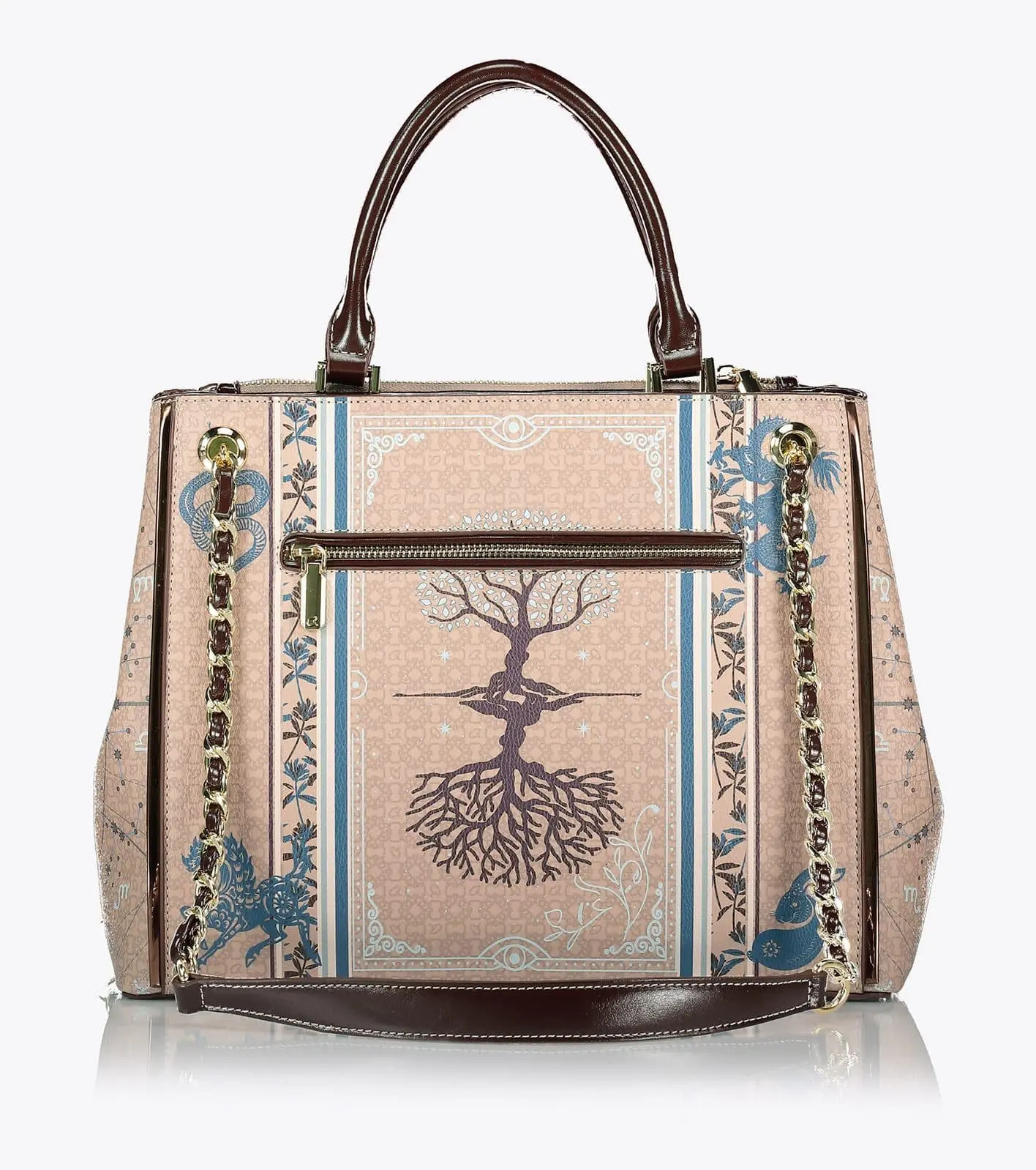 Axel Γυναικεία τσάντα ώμου Pretchel Κύκλος της ζωής μπεζ 1010-3152