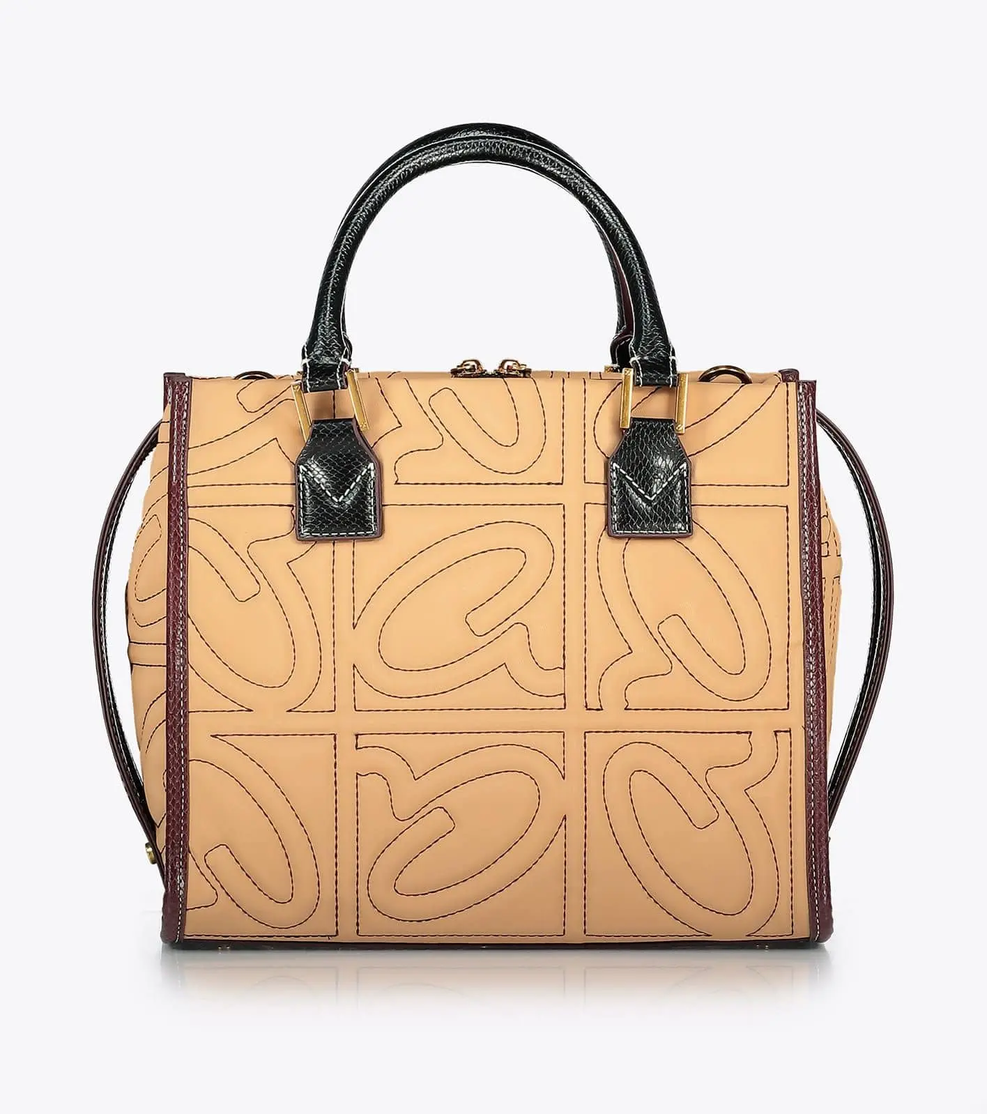 Axel Τσάντα με ανάγλυφο μονόγραμμα Amara 1010-3188 Μπεζ