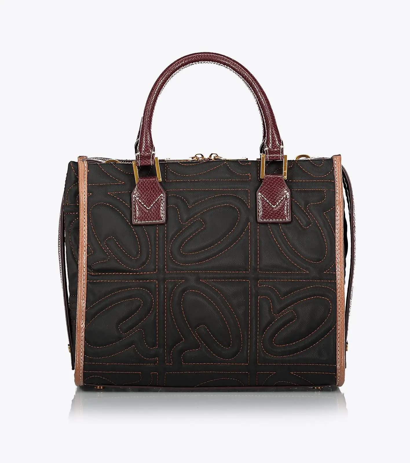 Axel Τσάντα με ανάγλυφο μονόγραμμα Amara 1010-3188 Mαύρο