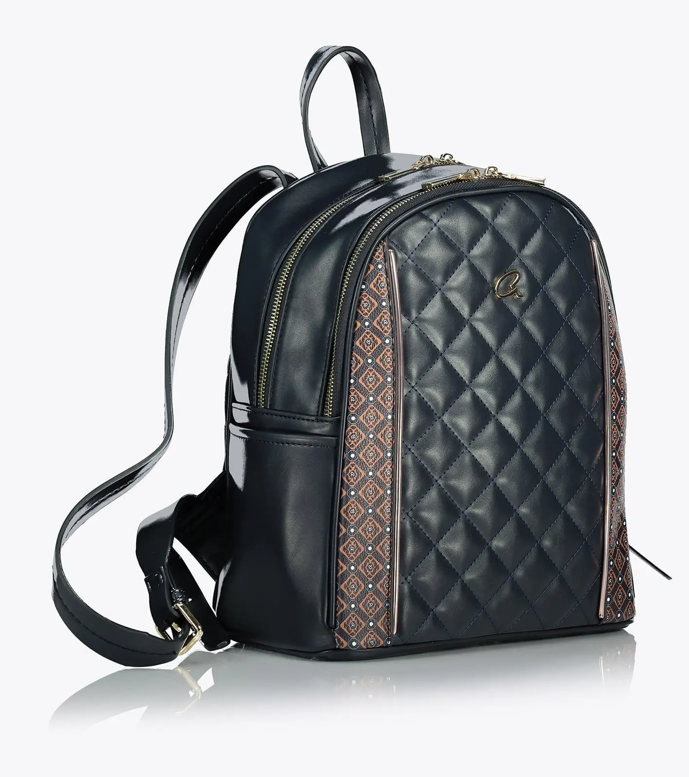 Axel Σακίδιο Πλάτης Ryleigh καπιτονέ με γεωμετρικά σχέδια midnight blue 1023-0457 Axel Σακίδιο Πλάτης Ryleigh καπιτονέ με γεωμετρικά σχέδια midnight blue 1023-0457